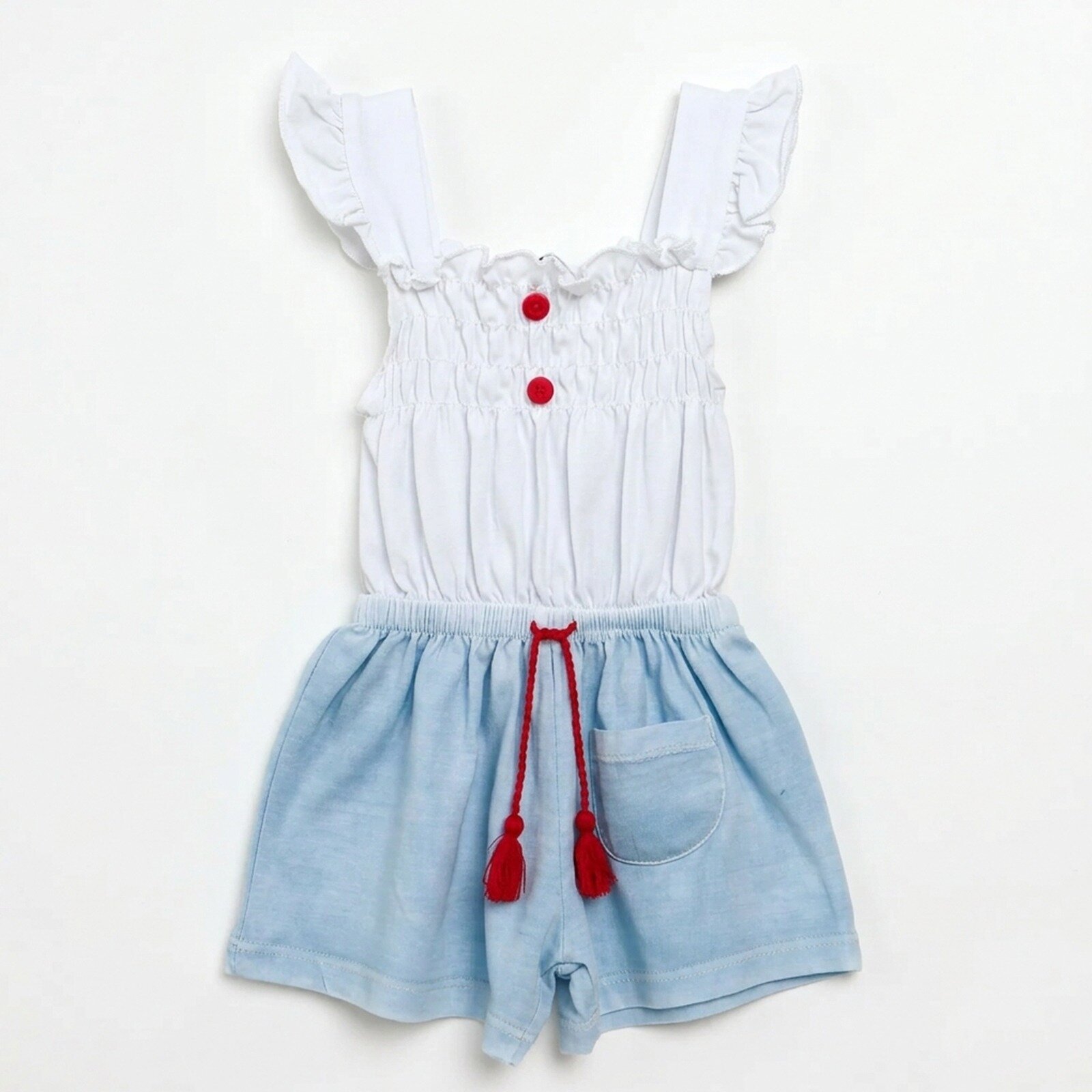 Marina Girl Kısa Tulum Kız Bebek