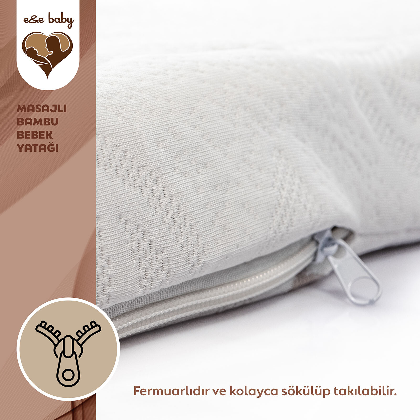 Masaj Yapan Bambu Kolik Bebek Yatağı 60x120