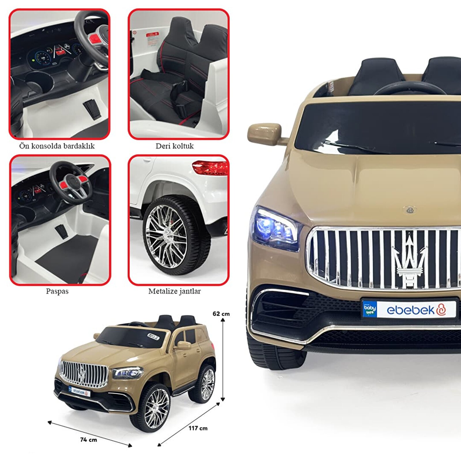 Massaro SUV 12 V Akülü Bej Massaro SUV 12 V Akülü Bej