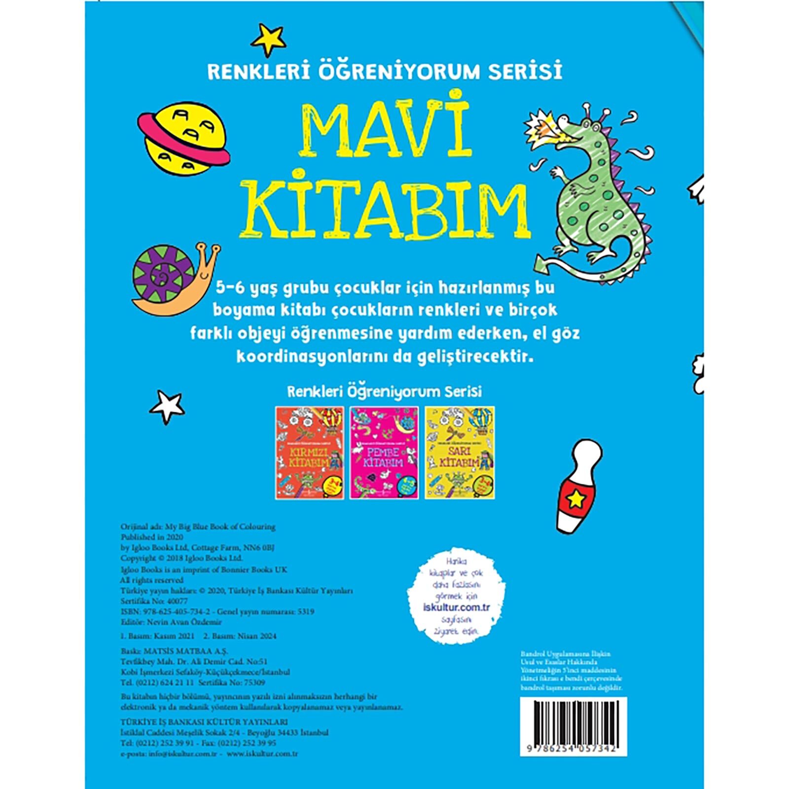 Mavi Kitabım - Renkleri Öğreniyorum Serisi Mavi Kitabım - Renkleri Öğreniyorum Serisi