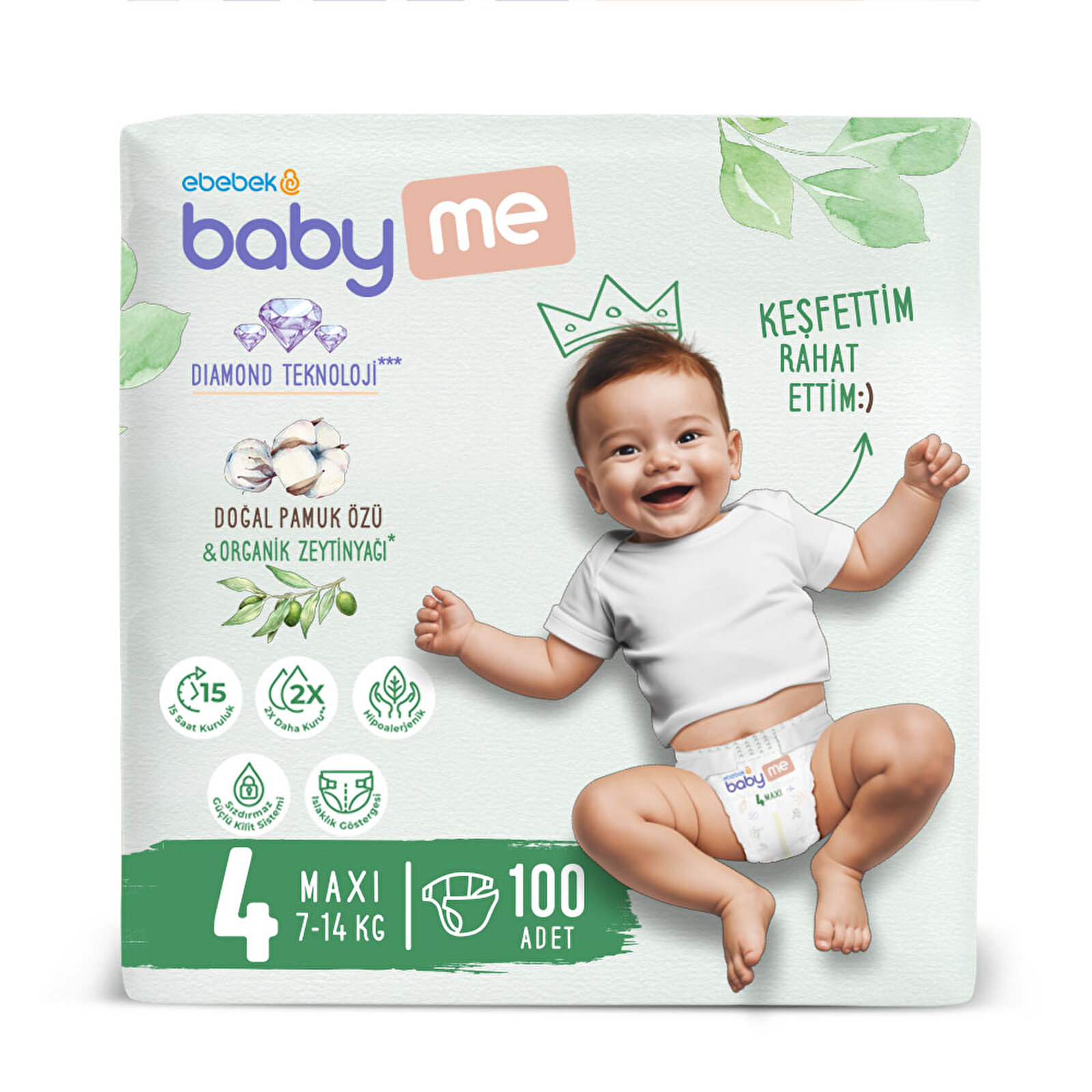 Maxi 4 Numara Bebek Bezi 100 Ad