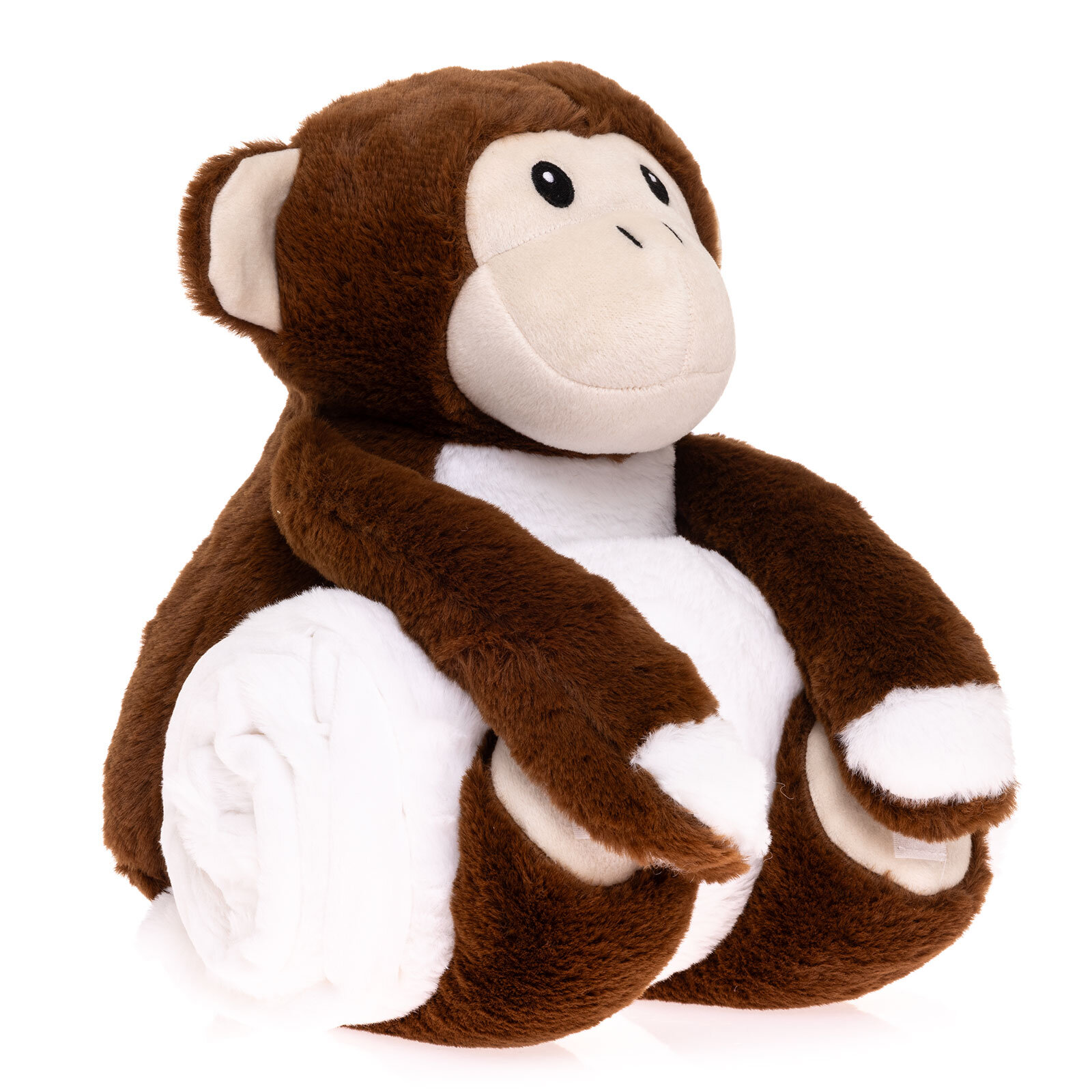 Maymun Oyuncaklı Erkek Battaniye 70x78 cm Erkek Bebek Maymun Oyuncaklı Erkek Battaniye 70x78 cm Erkek Bebek