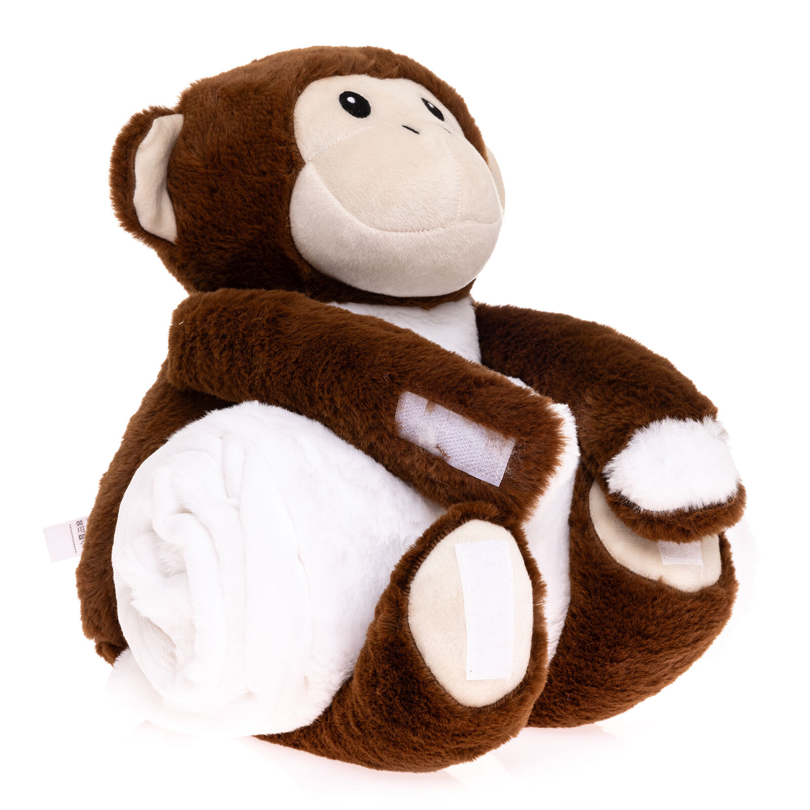 Maymun Oyuncaklı Erkek Battaniye 70x78 cm Erkek Bebek Maymun Oyuncaklı Erkek Battaniye 70x78 cm Erkek Bebek