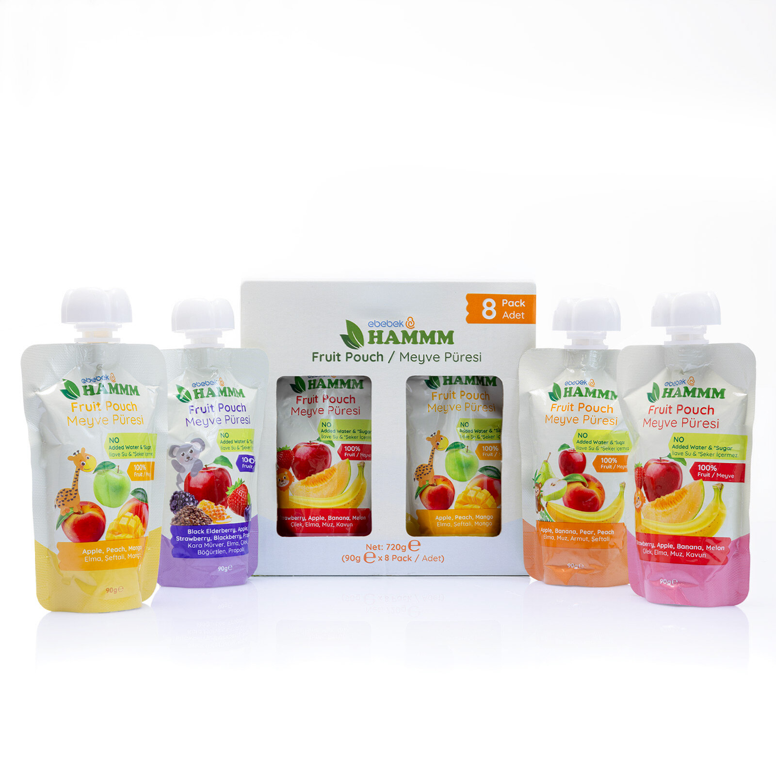 Meyve Püresi Karışık 8'li Adet