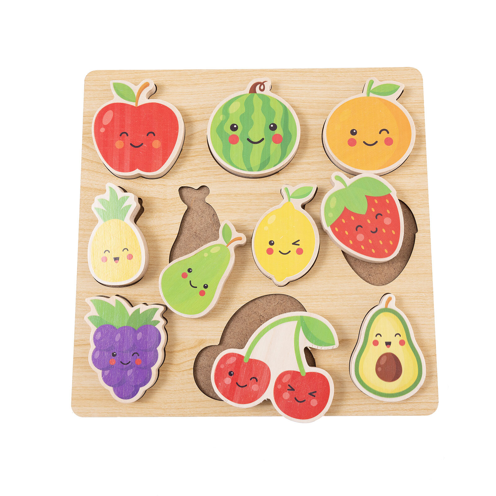 Meyveler 3D Ahşap Puzzle Meyveler 3D Ahşap Puzzle