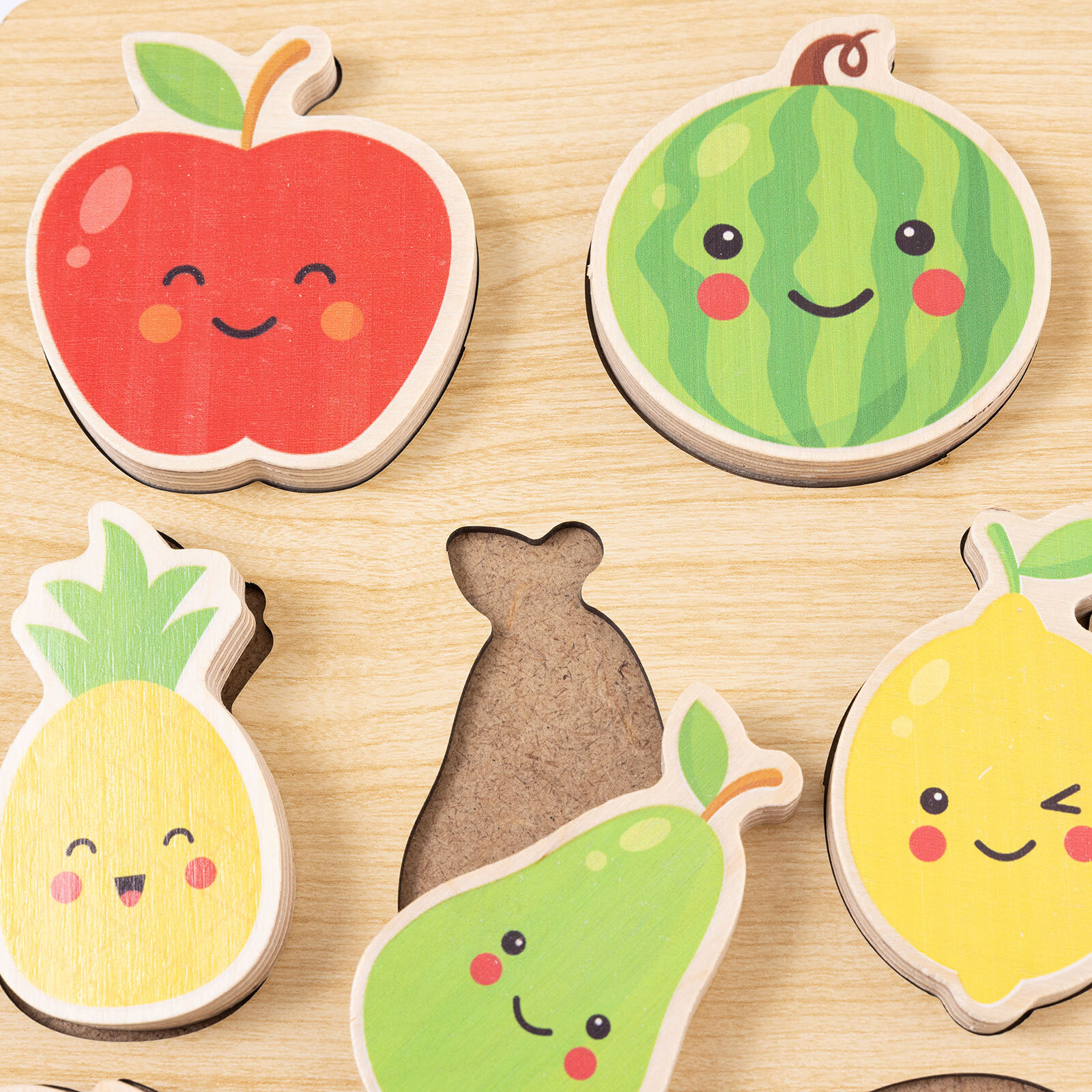 Meyveler 3D Ahşap Puzzle Meyveler 3D Ahşap Puzzle