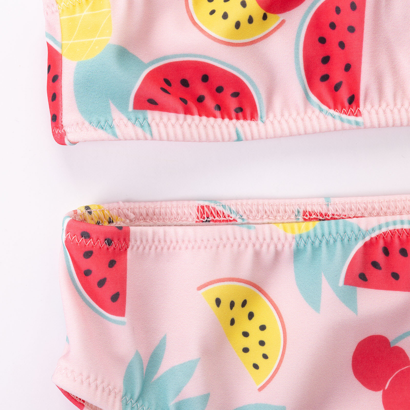 Meyveler Baskılı Kız Bikini Takımı Kız Bebek