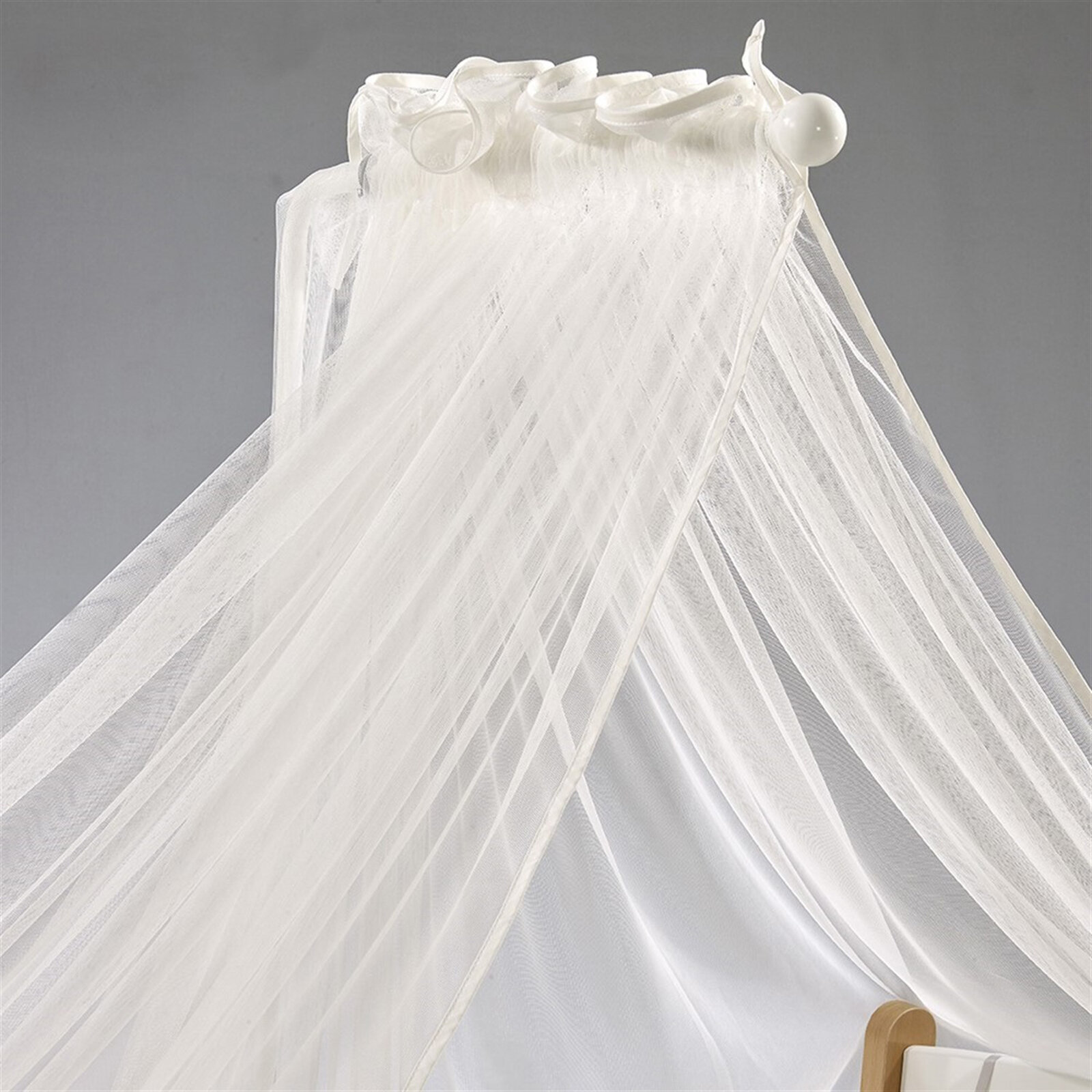 Mia Naturel Anne Yanı Ahşap Sallanabilir ve Asansörlü Beşik Beyaz/Naturel 60x120cm