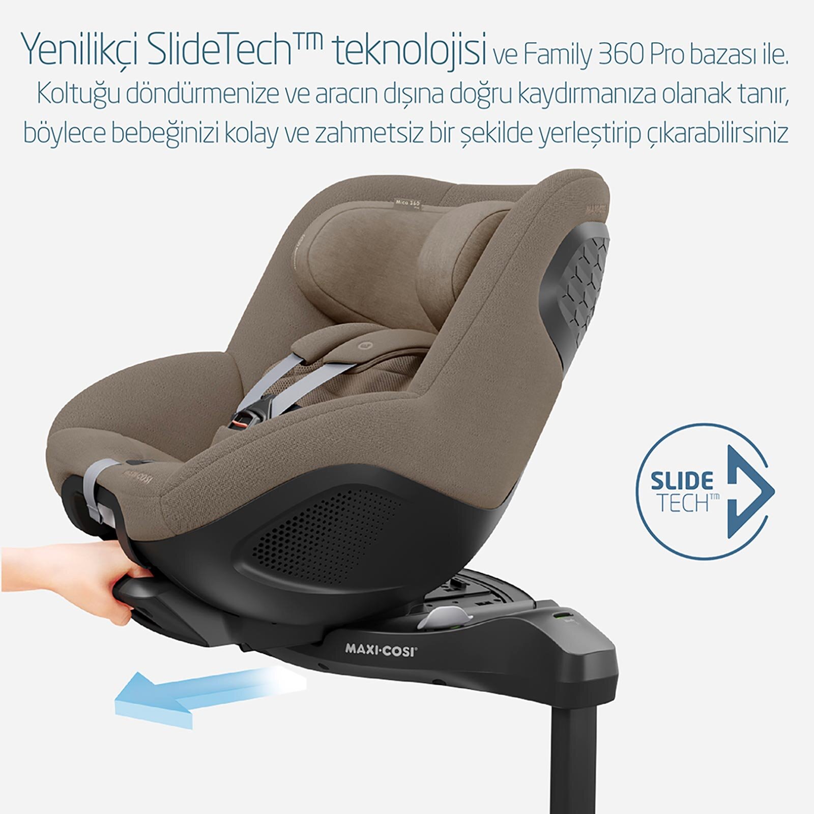 Mica 360 Pro i-Size Dünyanın İlk Kızaklı, Araç Dışına Çıkabilen ADAC'lı 360 Dö