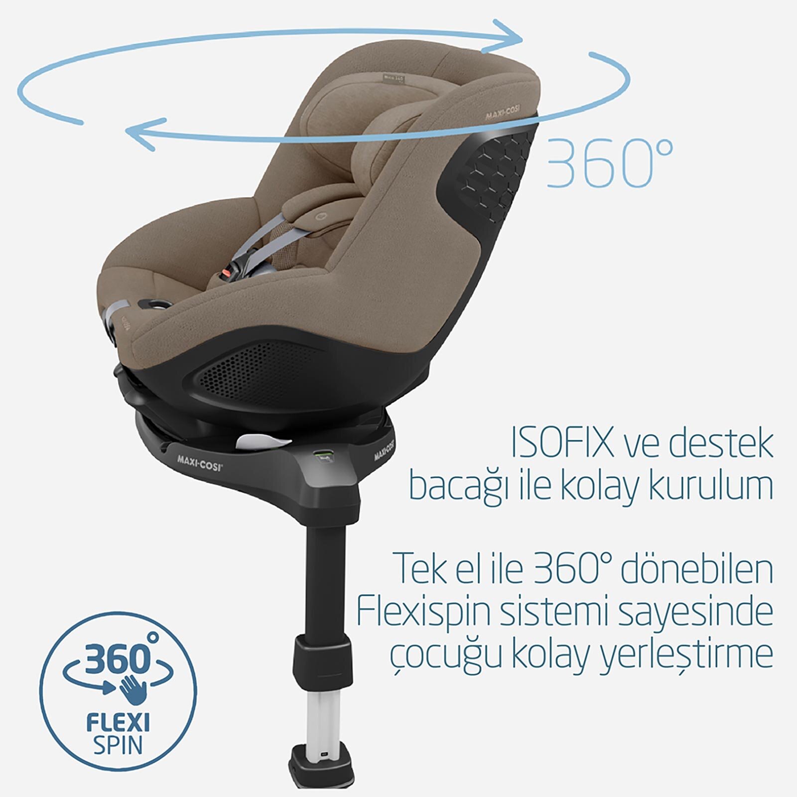 Mica 360 Pro i-Size Dünyanın İlk Kızaklı, Araç Dışına Çıkabilen ADAC'lı 360 Dö