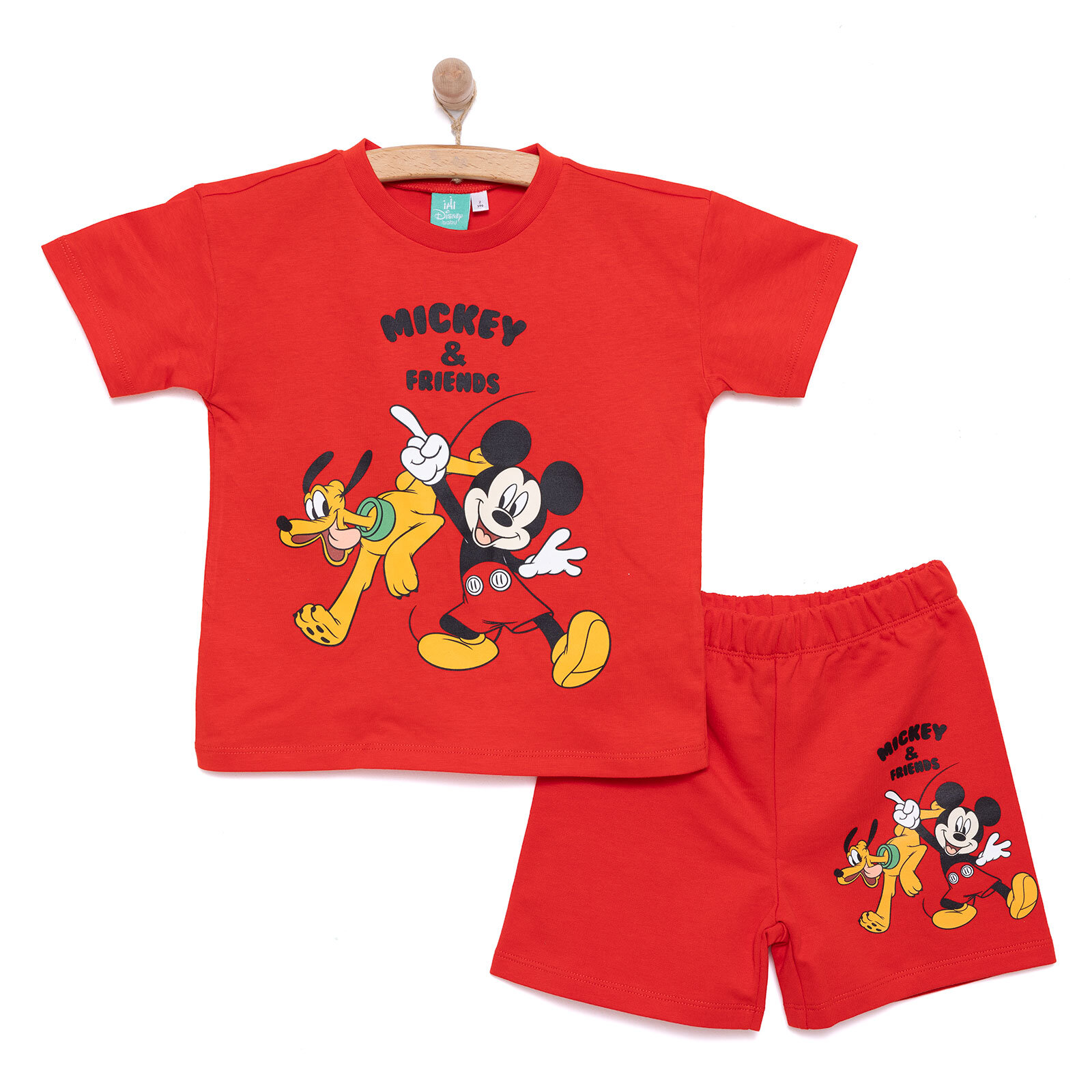 Mickey Mouse Erkek Tshirt-Şort Erkek Bebek Mickey Mouse Erkek Tshirt-Şort Erkek Bebek