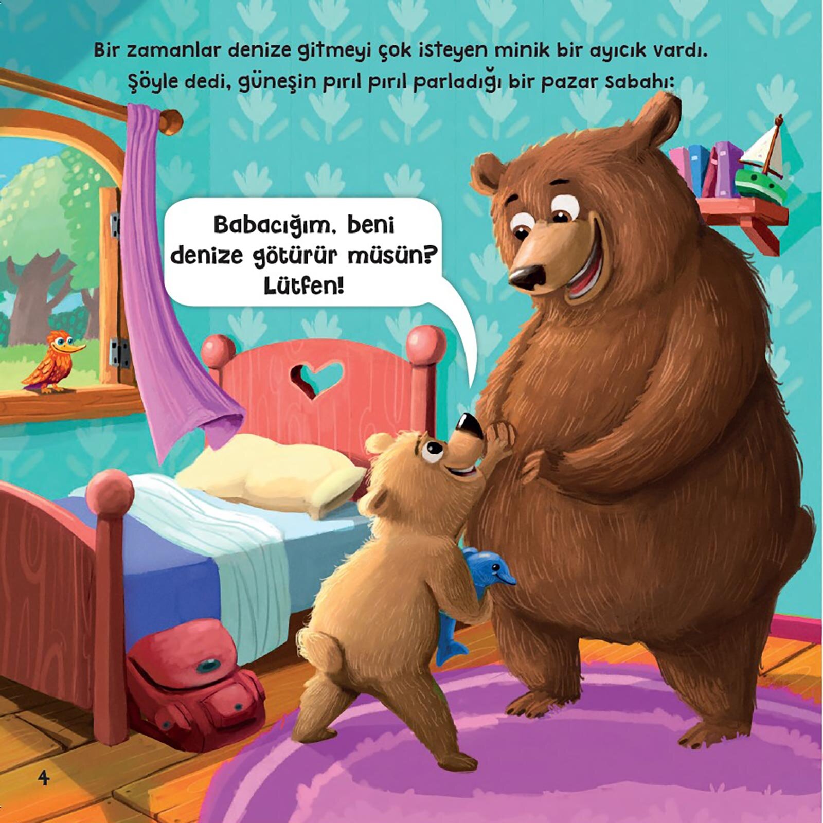 MİNİK AYI DENİZE GİDİYOR