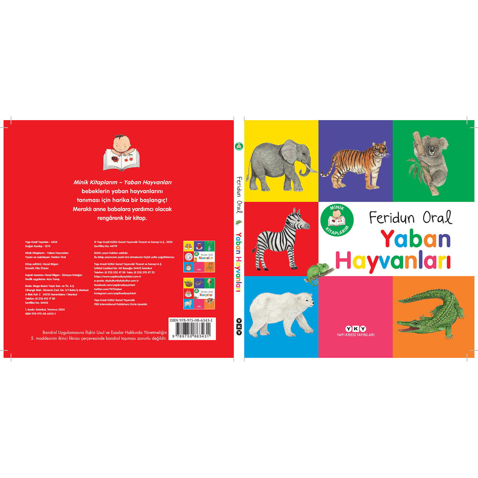 MİNİK KİTAPLARIM SERİSİ: YABAN HAYVANLARI