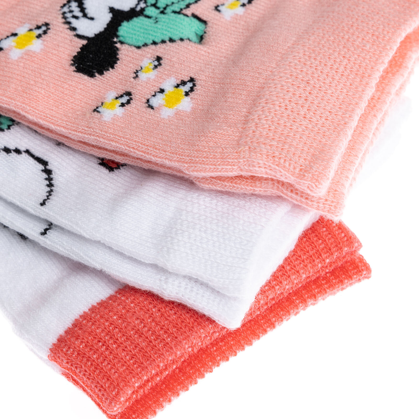 Minnie Mouse 3'lü Bilek Çorap Kız Bebek