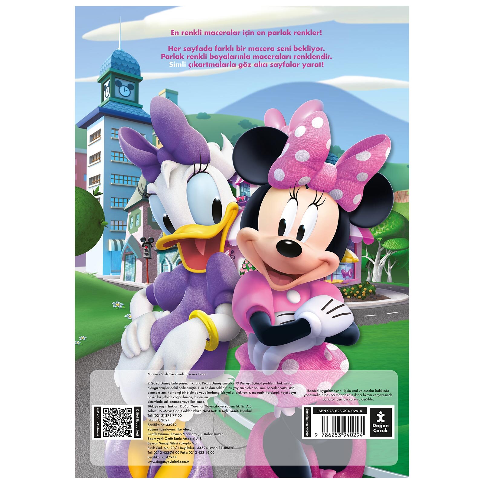 MINNIE SİMLİ ÇIKARTMALI BOYAMA KİTABI