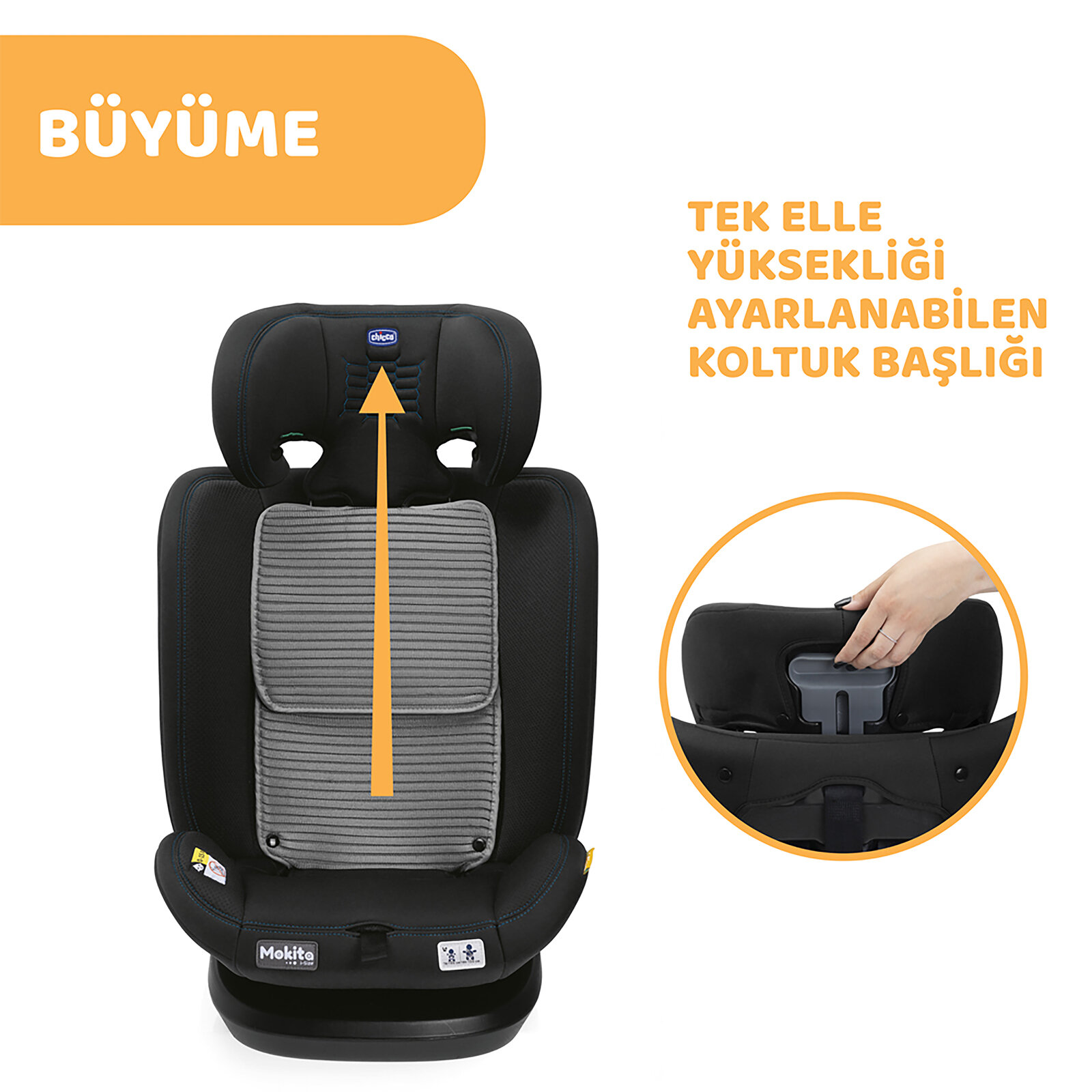 Mokita I-Size Oto Koltuğu 76-150 cm - 9-36 Kg Mokita I-Size Oto Koltuğu 76-150 cm - 9-36 Kg