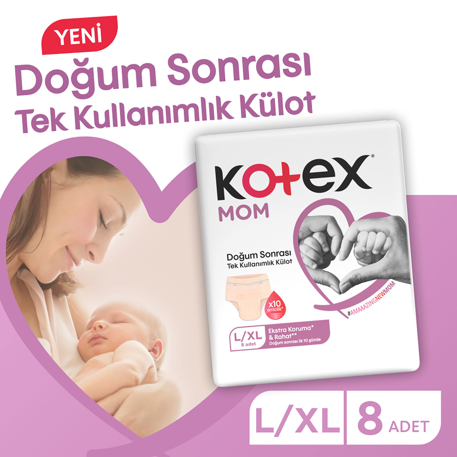 Mom Doğum Sonrası Emici Külot L/XL (8x6 )