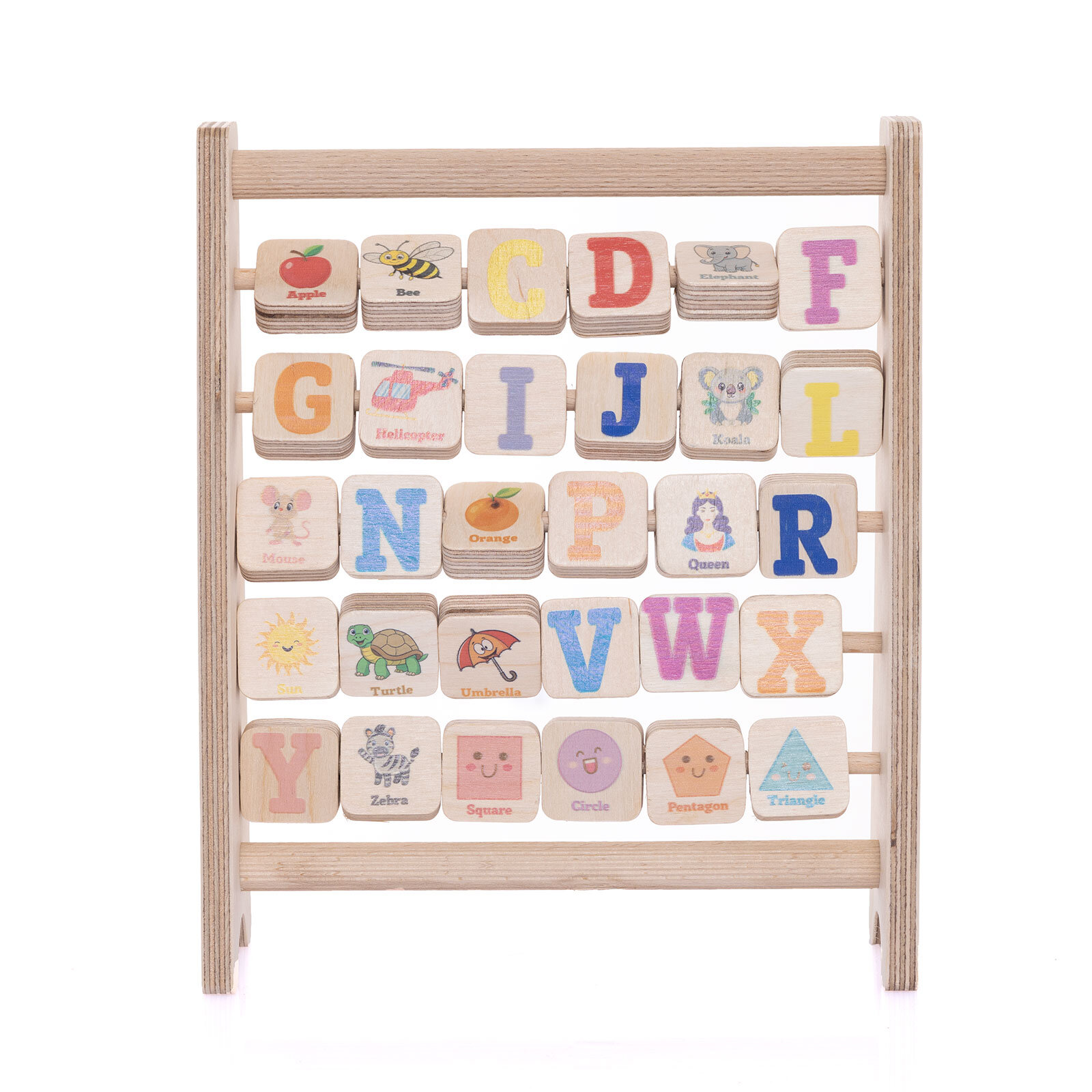 Montessori Ahşap Alfabe Abaküs Montessori Ahşap Alfabe Abaküs