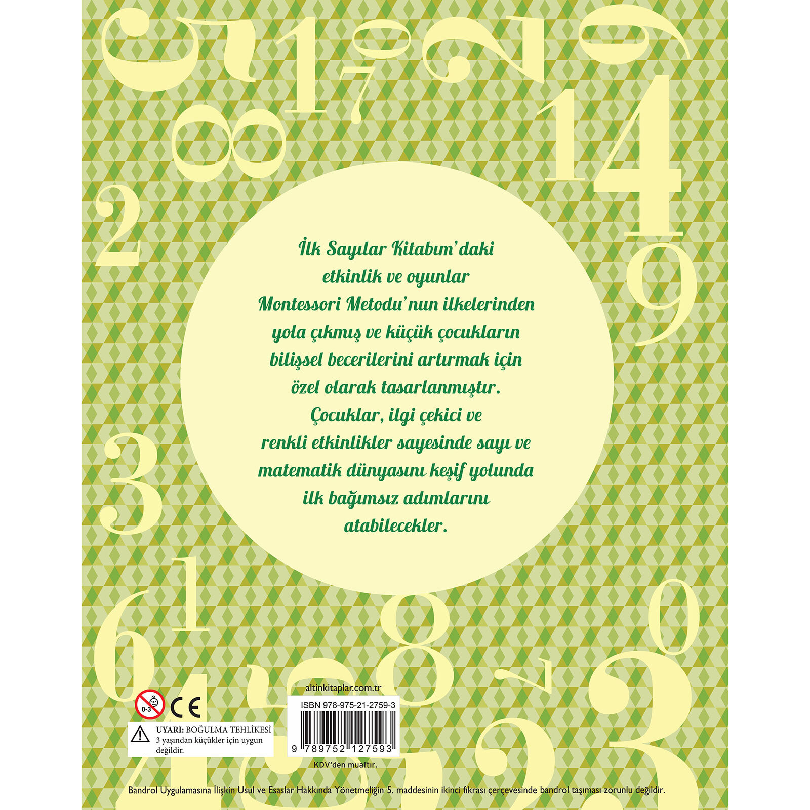 Montessori Kazanımlar Dünyası-Sayılar Montessori Kazanımlar Dünyası-Sayılar