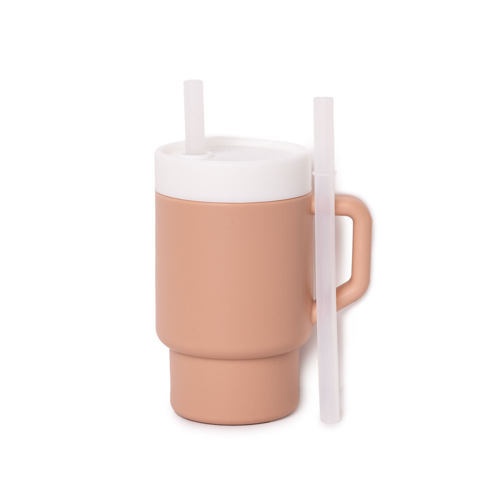 Mugley Tek Kulplu Pipetli Silikon Bardak Pow Pow Pinky