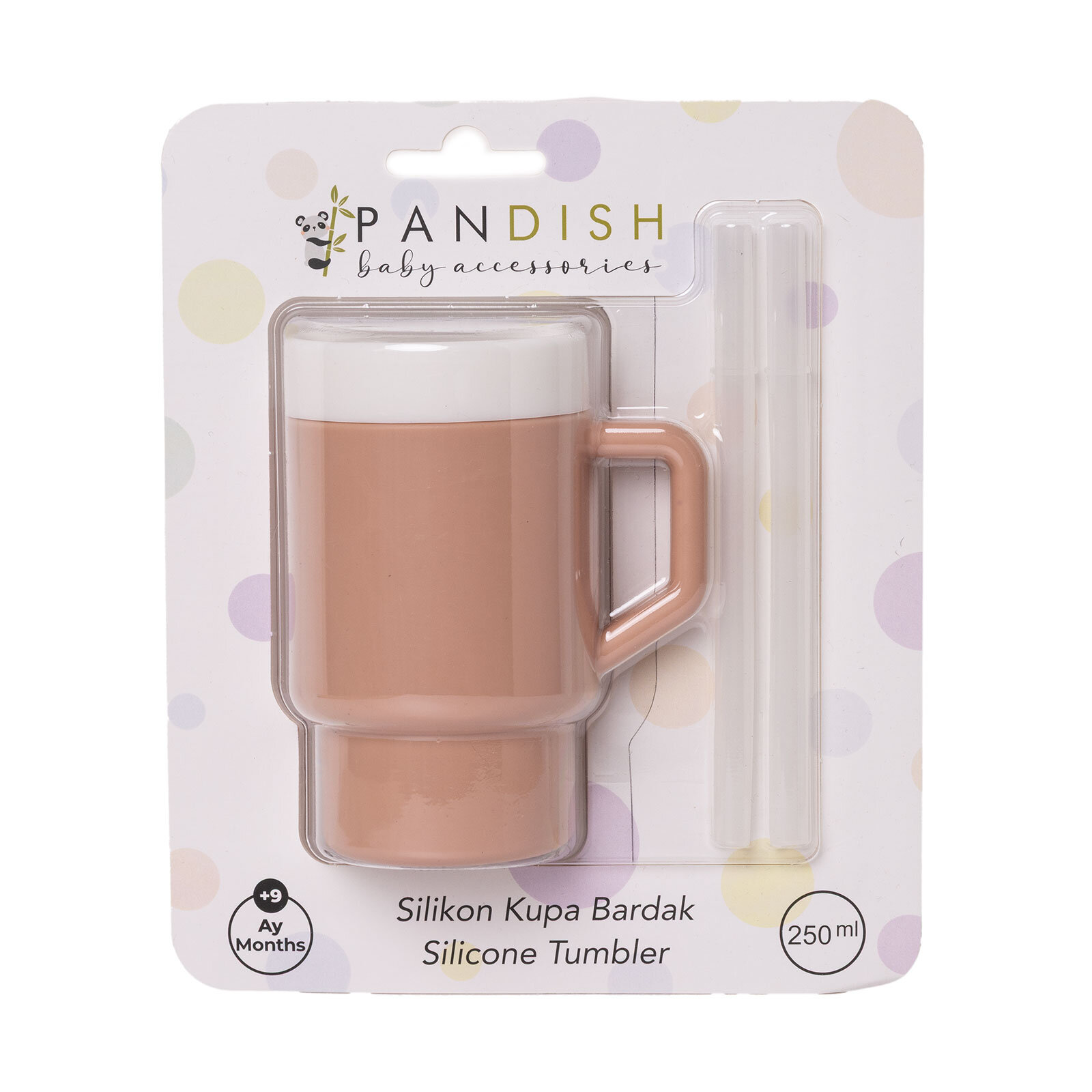 Mugley Tek Kulplu Pipetli Silikon Bardak Pow Pow Pinky