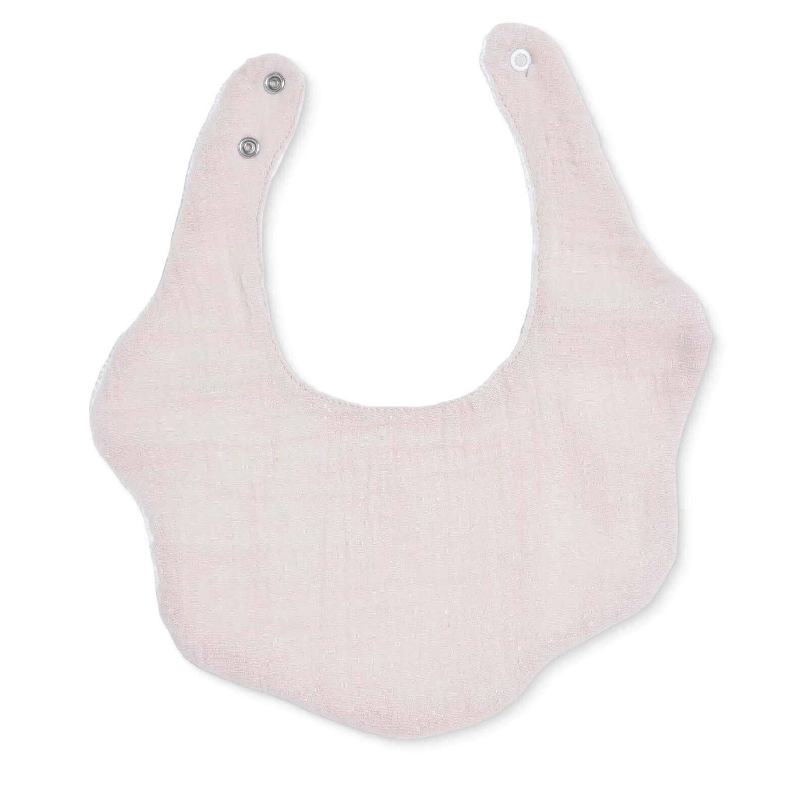 Müslin Çiçek Mama Önlük Ekru-Sütlü Kahve