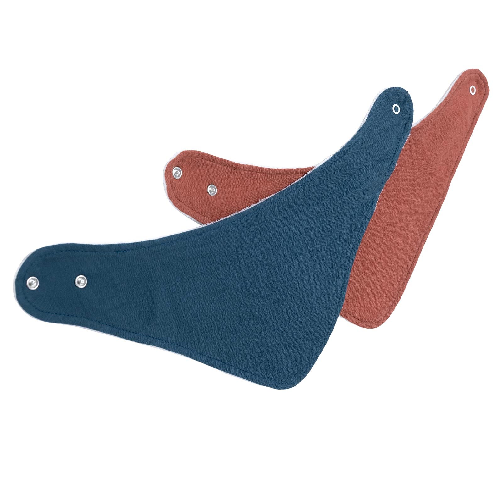 Müslin Fular Önlük 2'li Kiremit - Mavi