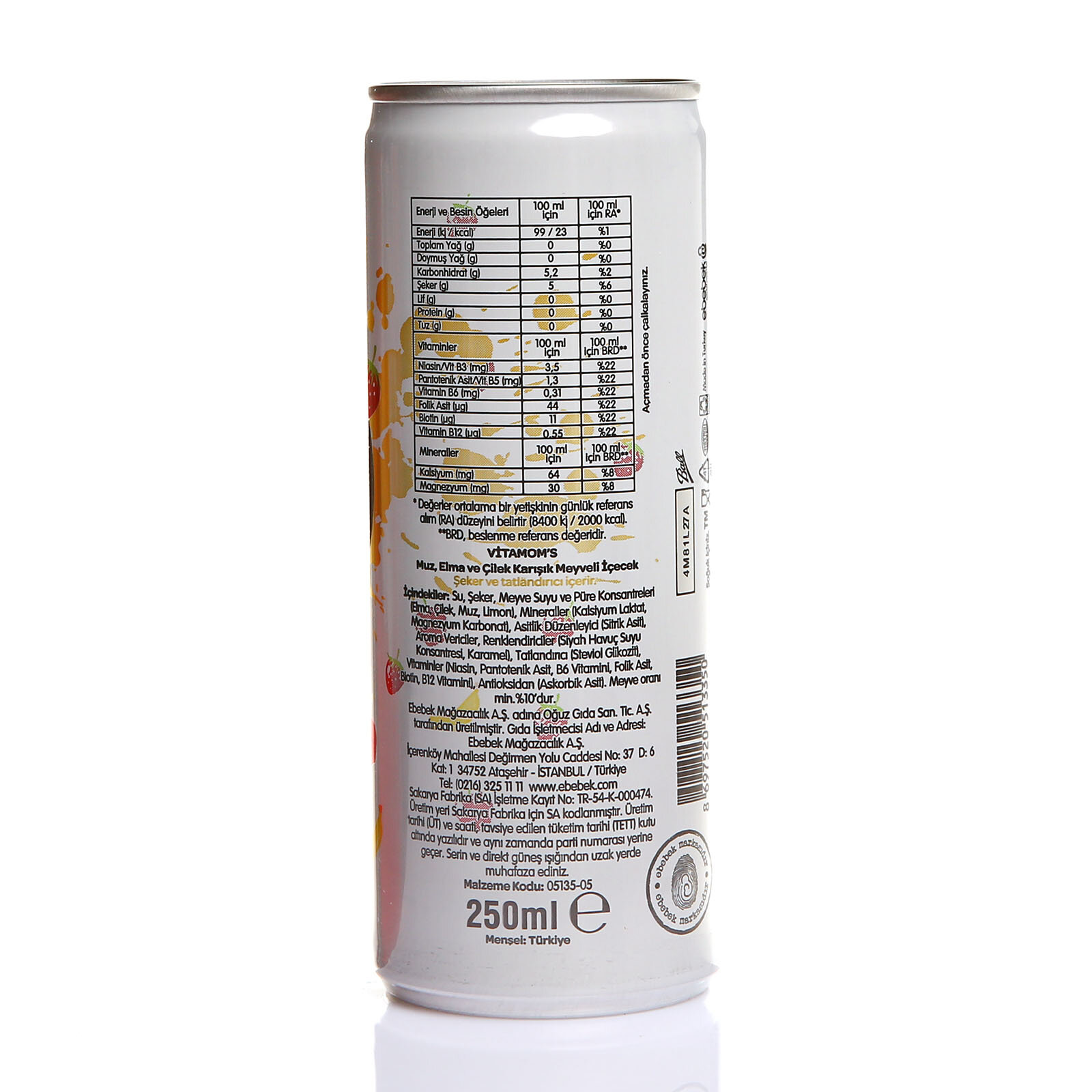 Muz Elma Çilek 250 ml