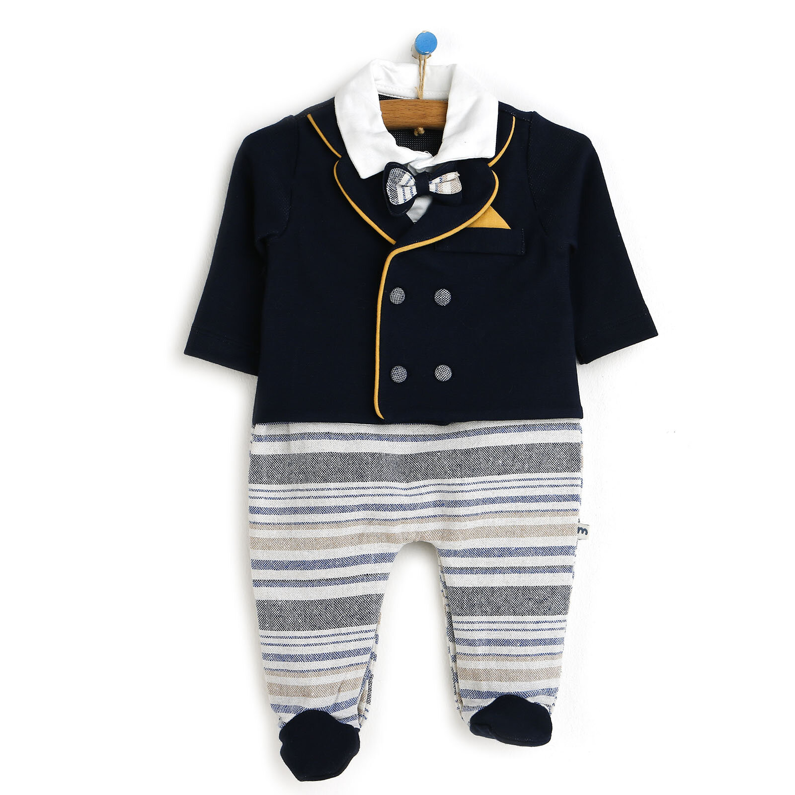 Yenidoğan Mevlüt Kıyafeti Patikli Tulum Erkek Bebek