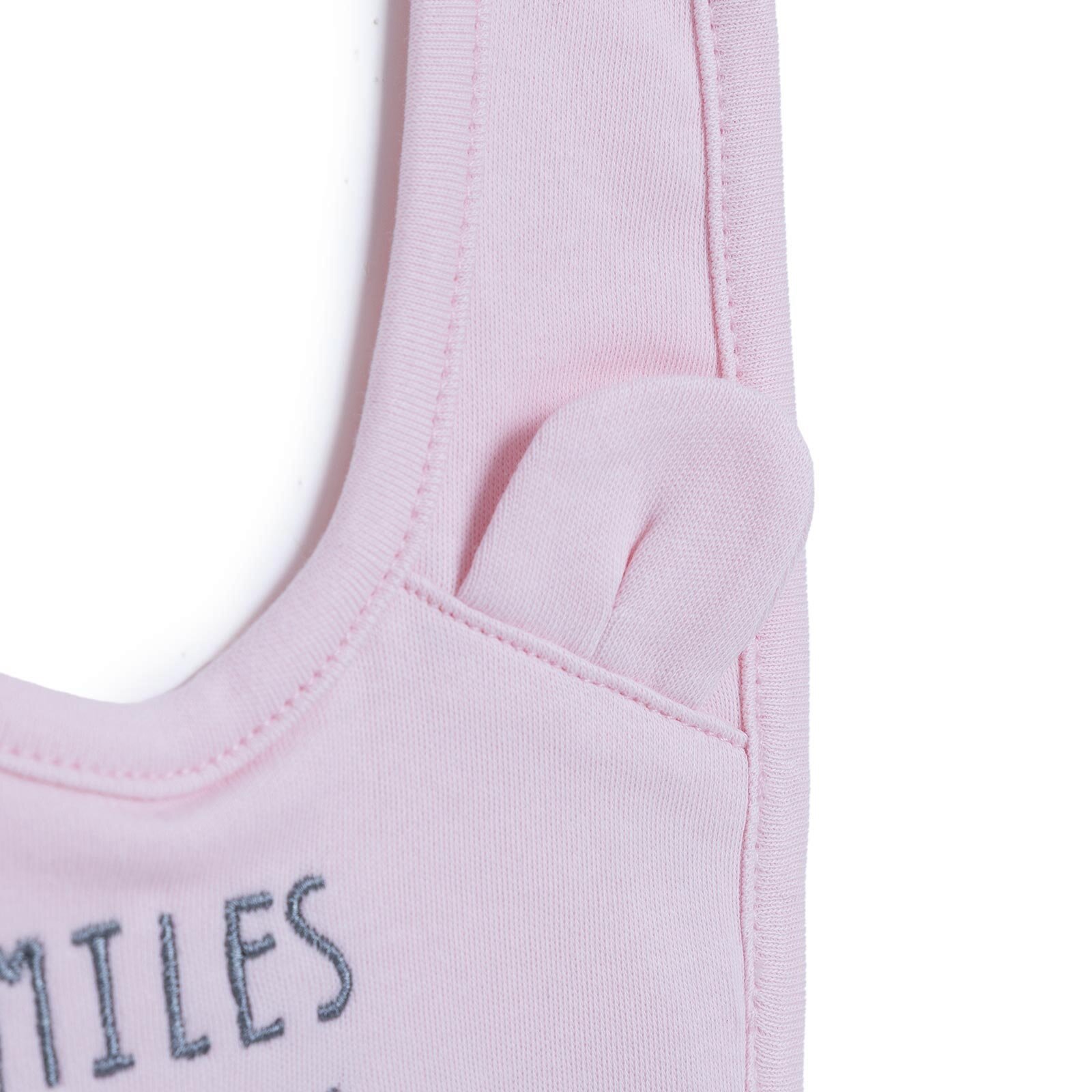 Nakışlı Kulaklı Mama Önlük - Kız