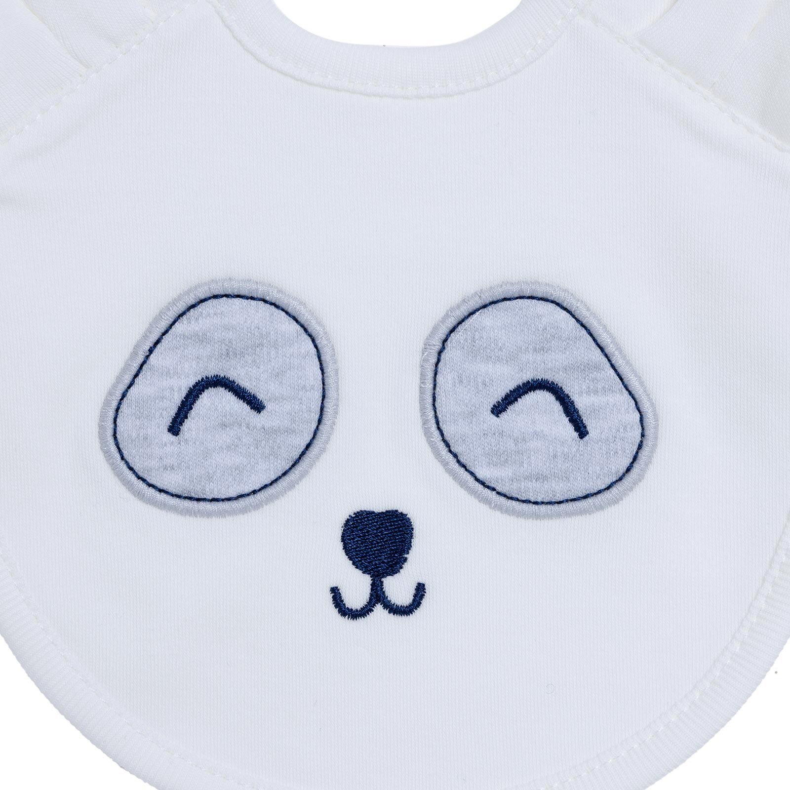 Nakışlı Kulaklı Mama Önlük - Unisex