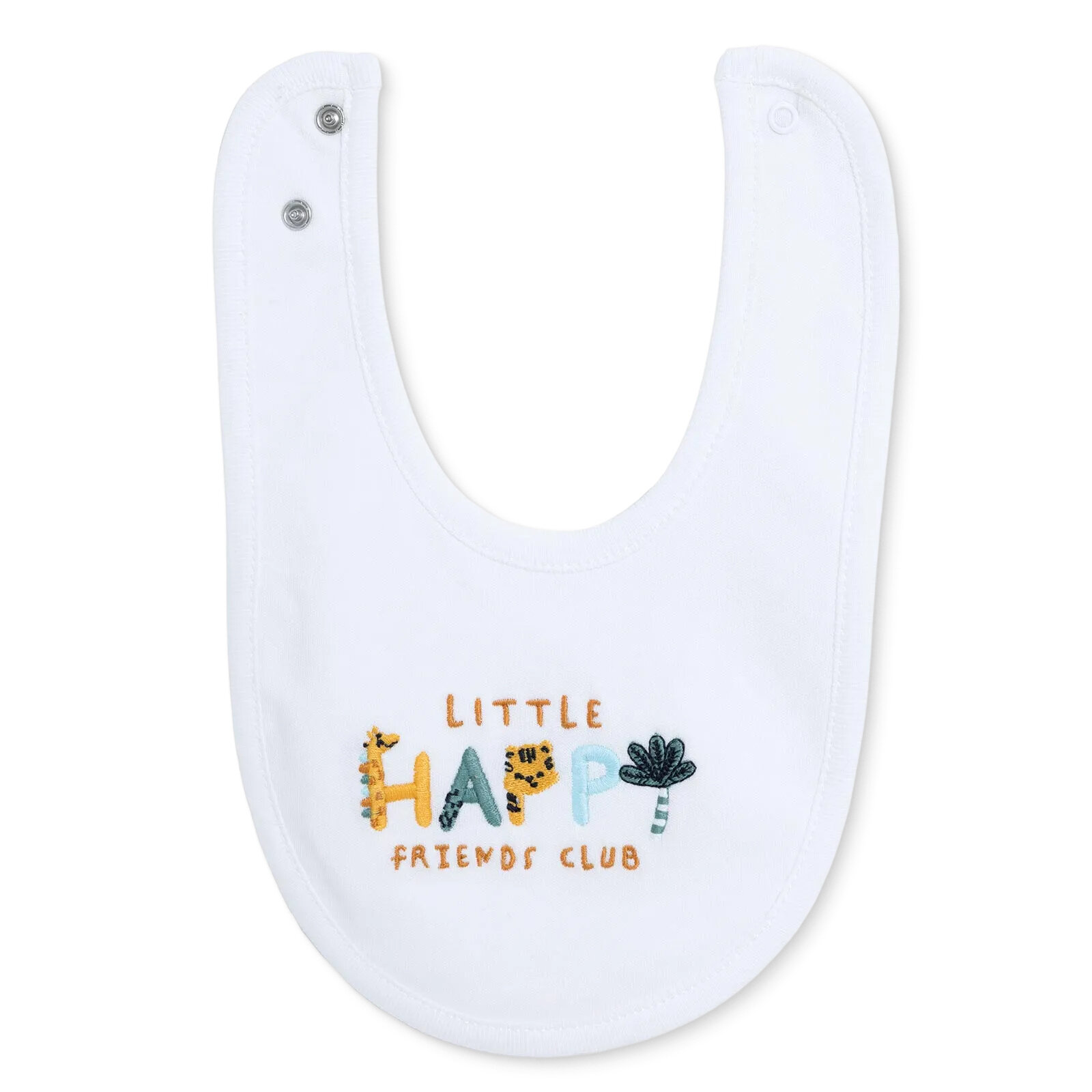 Nakışlı Penye Mama Önlük 2'li - Happy