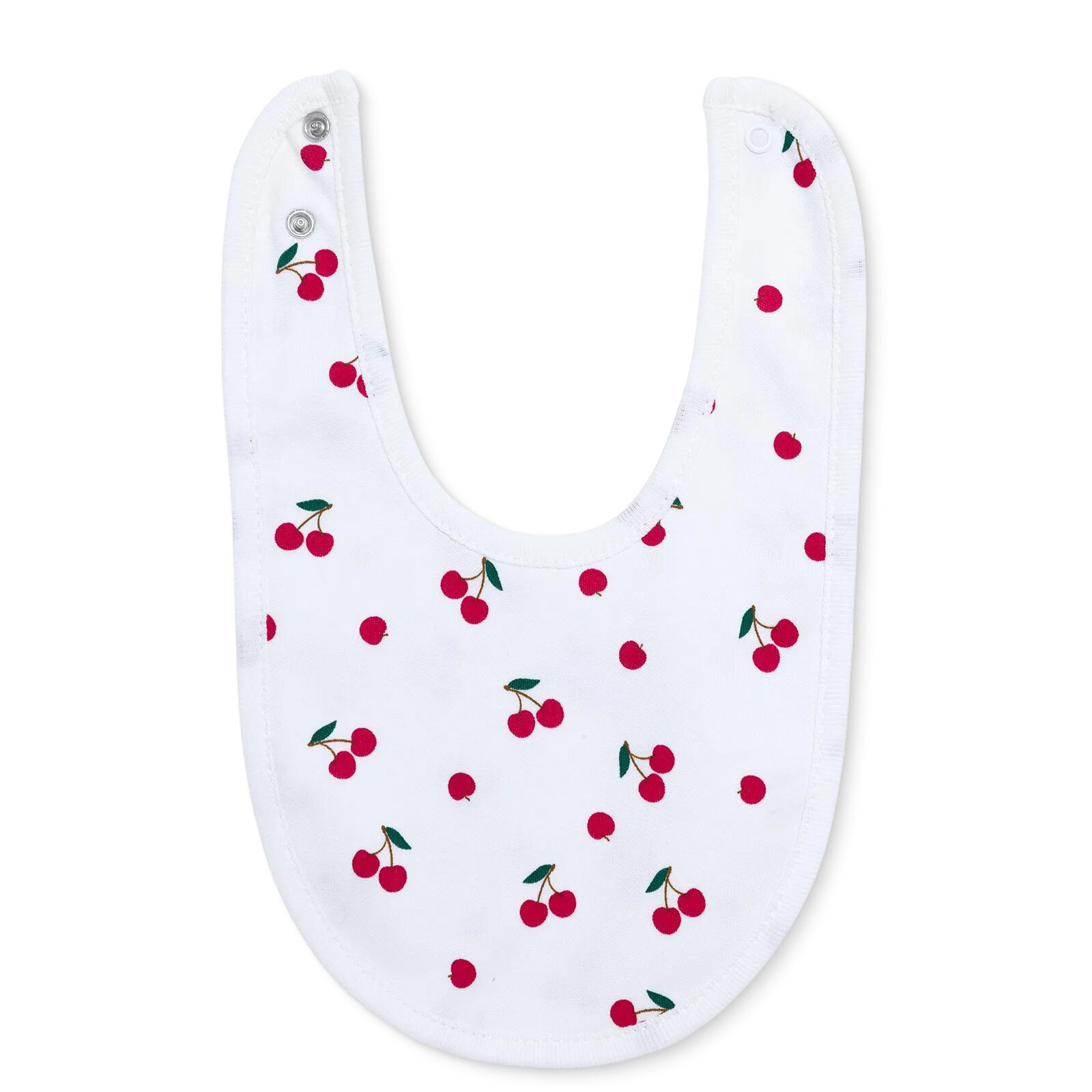 Nakışlı Penye Mama Önlük 2'li -Kiraz