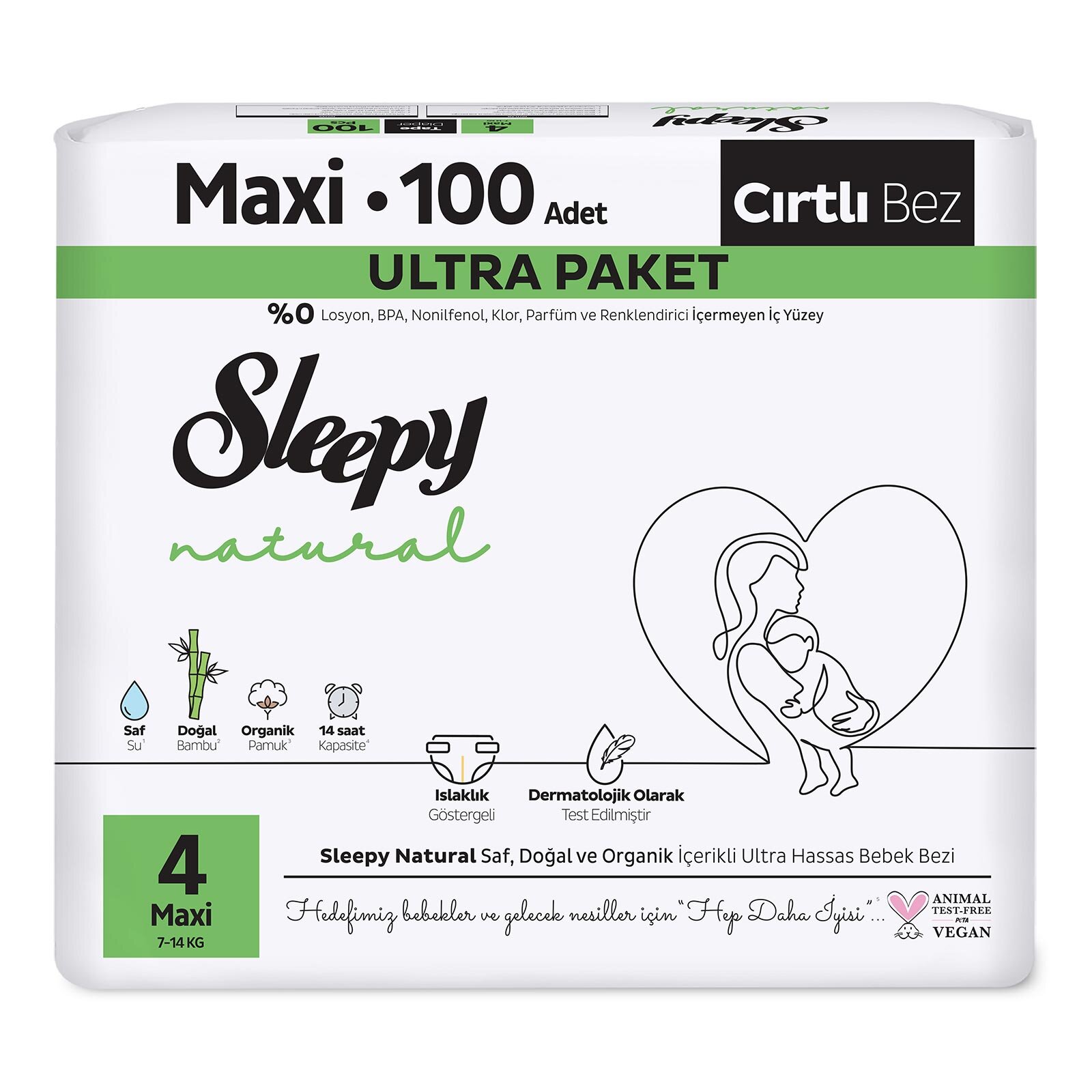 Natural 4 Beden 100 Adet Natural 4 Beden 100 Adet