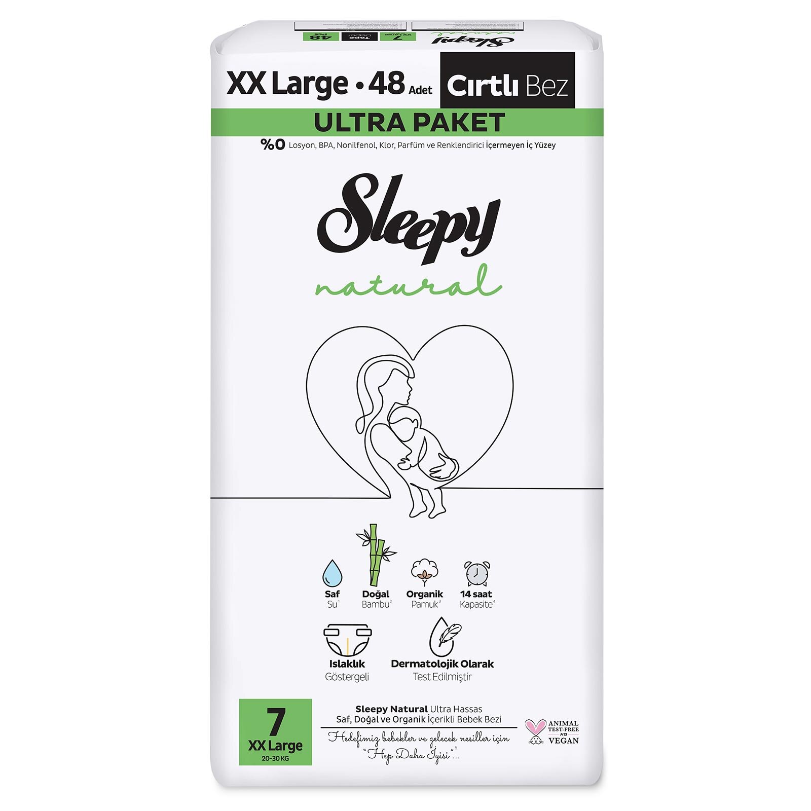 Natural 7 Beden 48 Adet