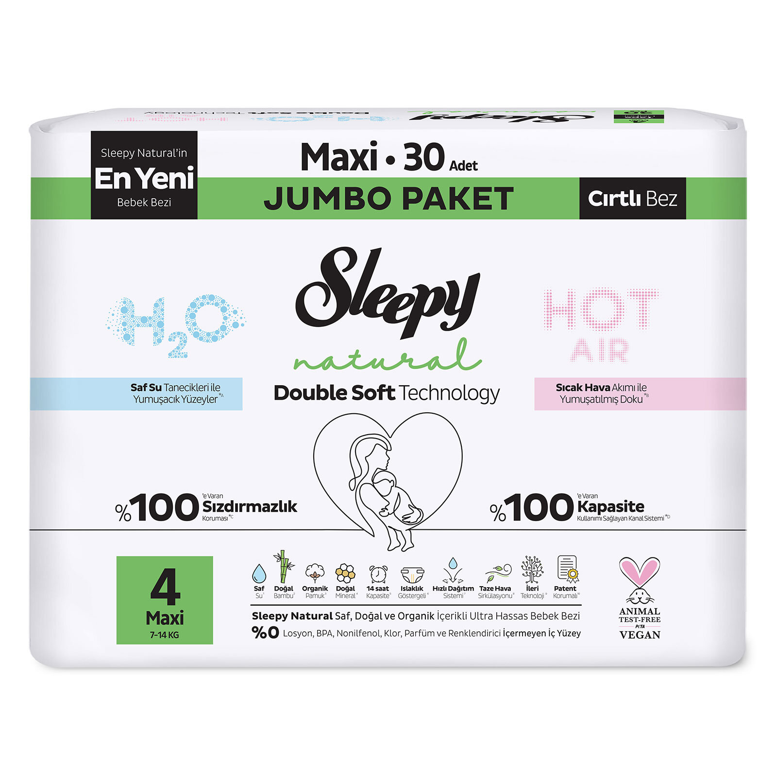 Natural Double Soft 4 Beden 30 Adet