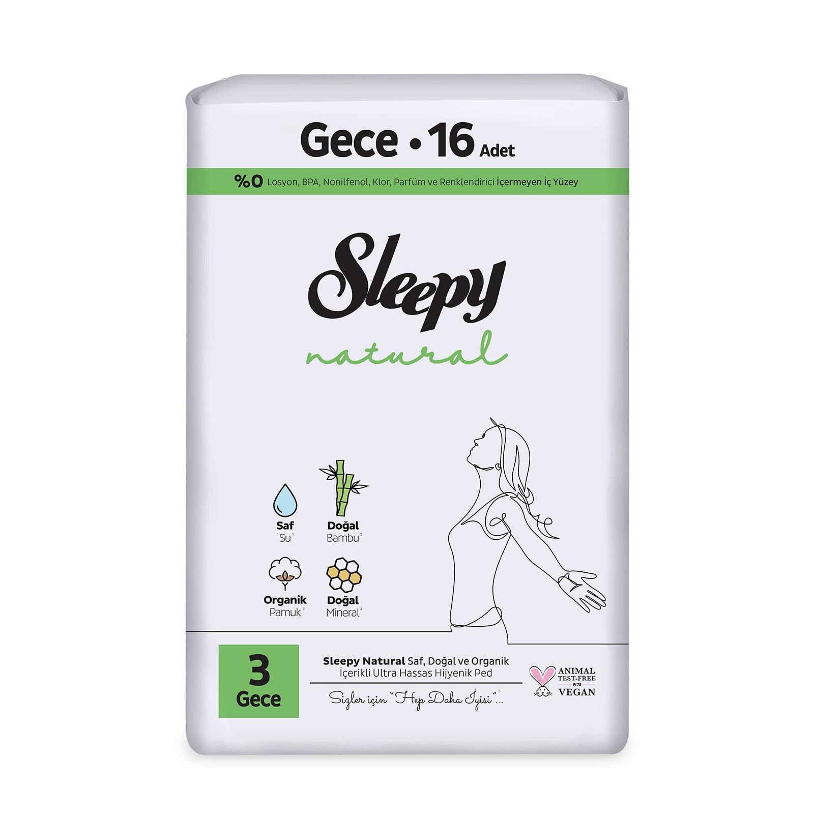 Natural Ekonomik Gece 16 Ped Natural Ekonomik Gece 16 Ped