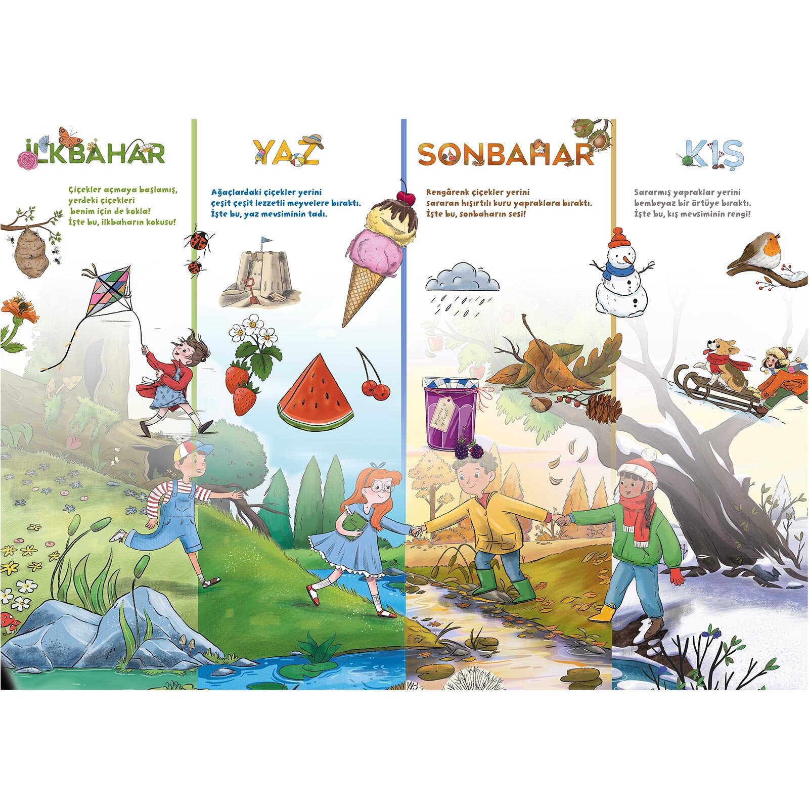Ne Sorsan Bilir Minik - Benim İlk Mevsimler Kitabım