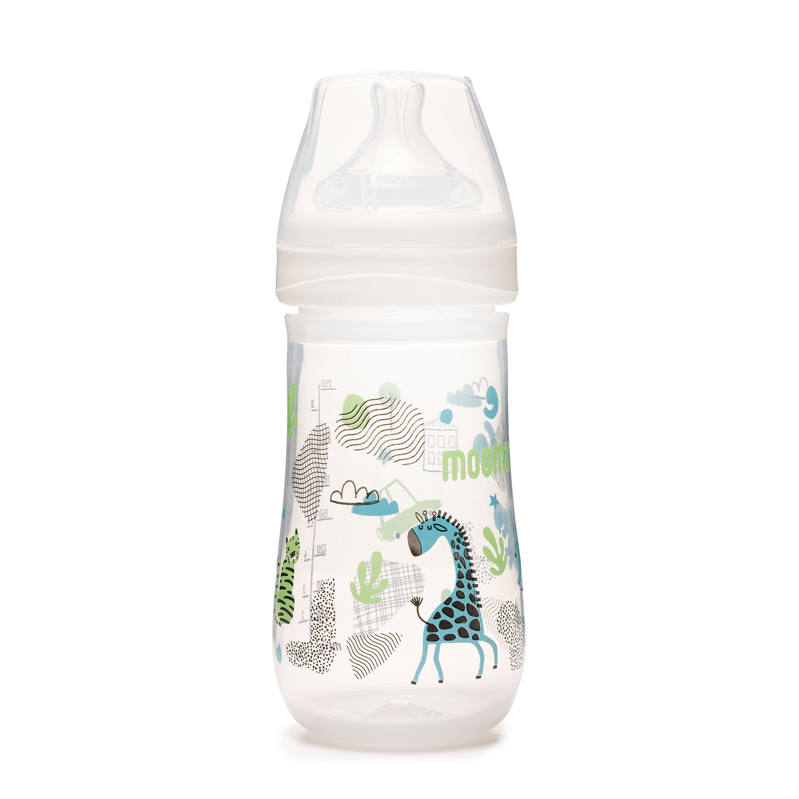 Neeko Hayvan Desenli Biberon 250 ml Hızlı Akış