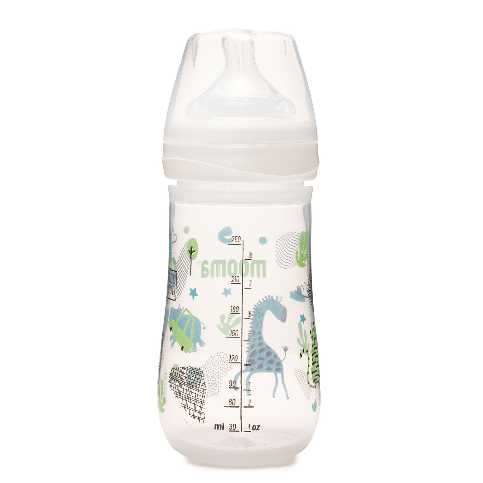 Neeko Hayvan Desenli Biberon 250 ml Hızlı Akış