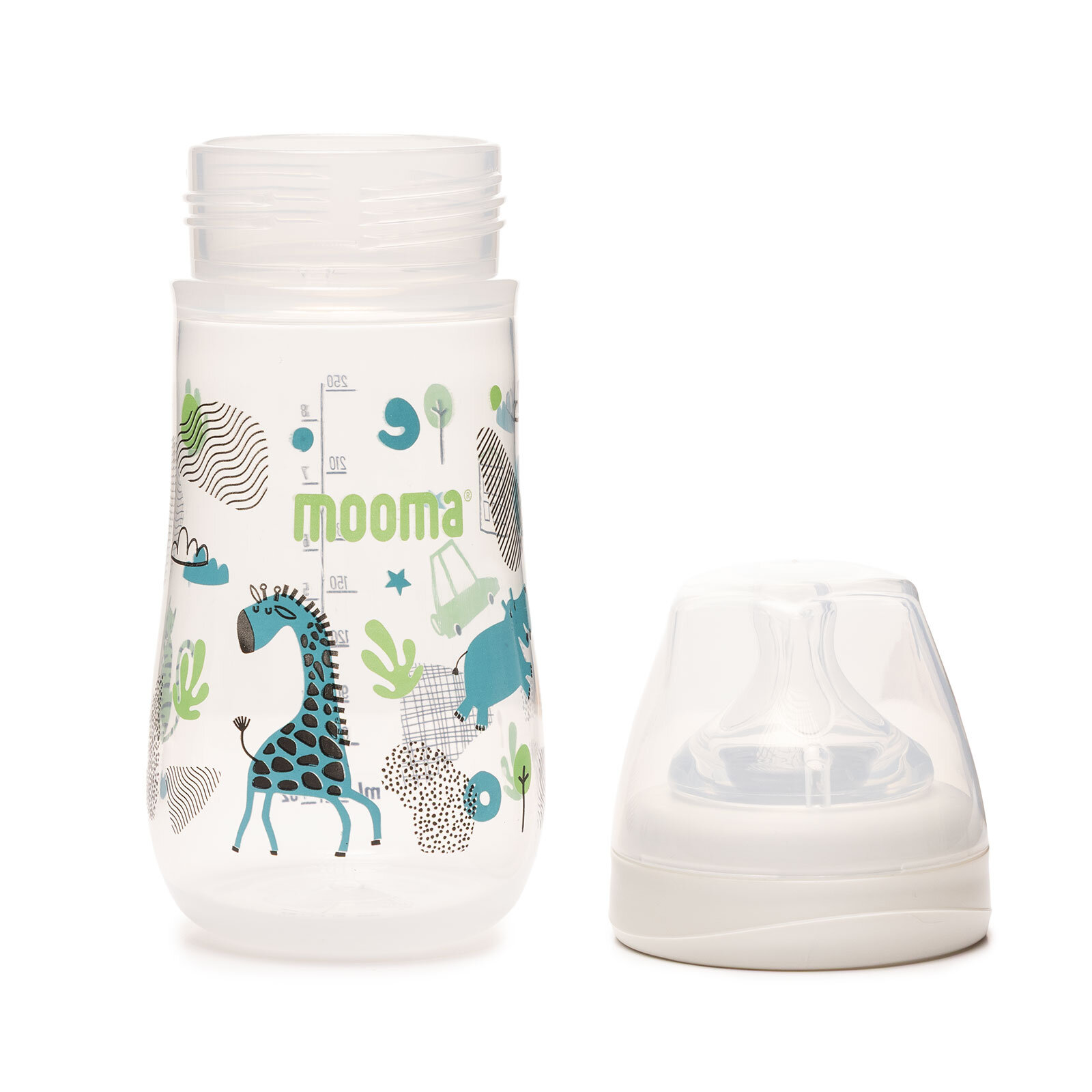 Neeko Hayvan Desenli Biberon 250 ml Hızlı Akış