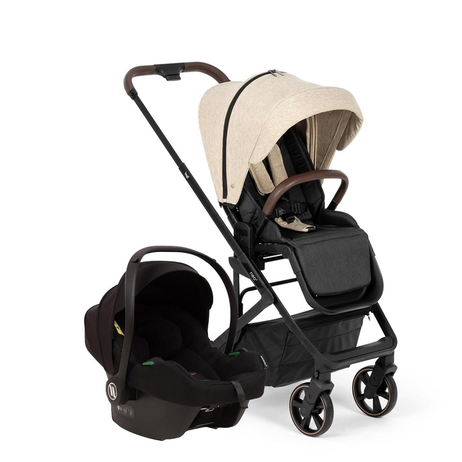 Neo 2 Cosmo Travel Sistem Bebek Arabası Beige - Black