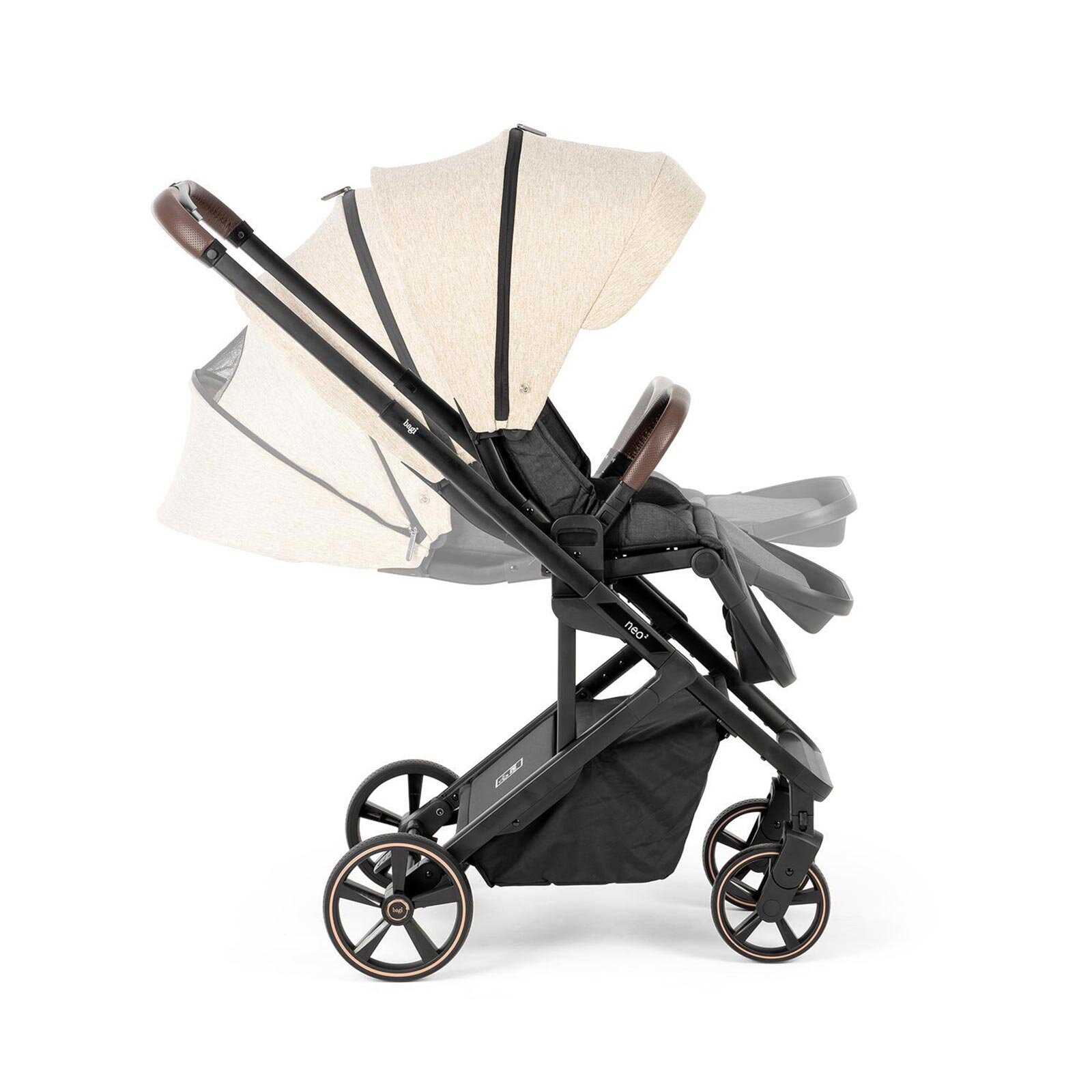 Neo 2 Cosmo Travel Sistem Bebek Arabası Beige - Black