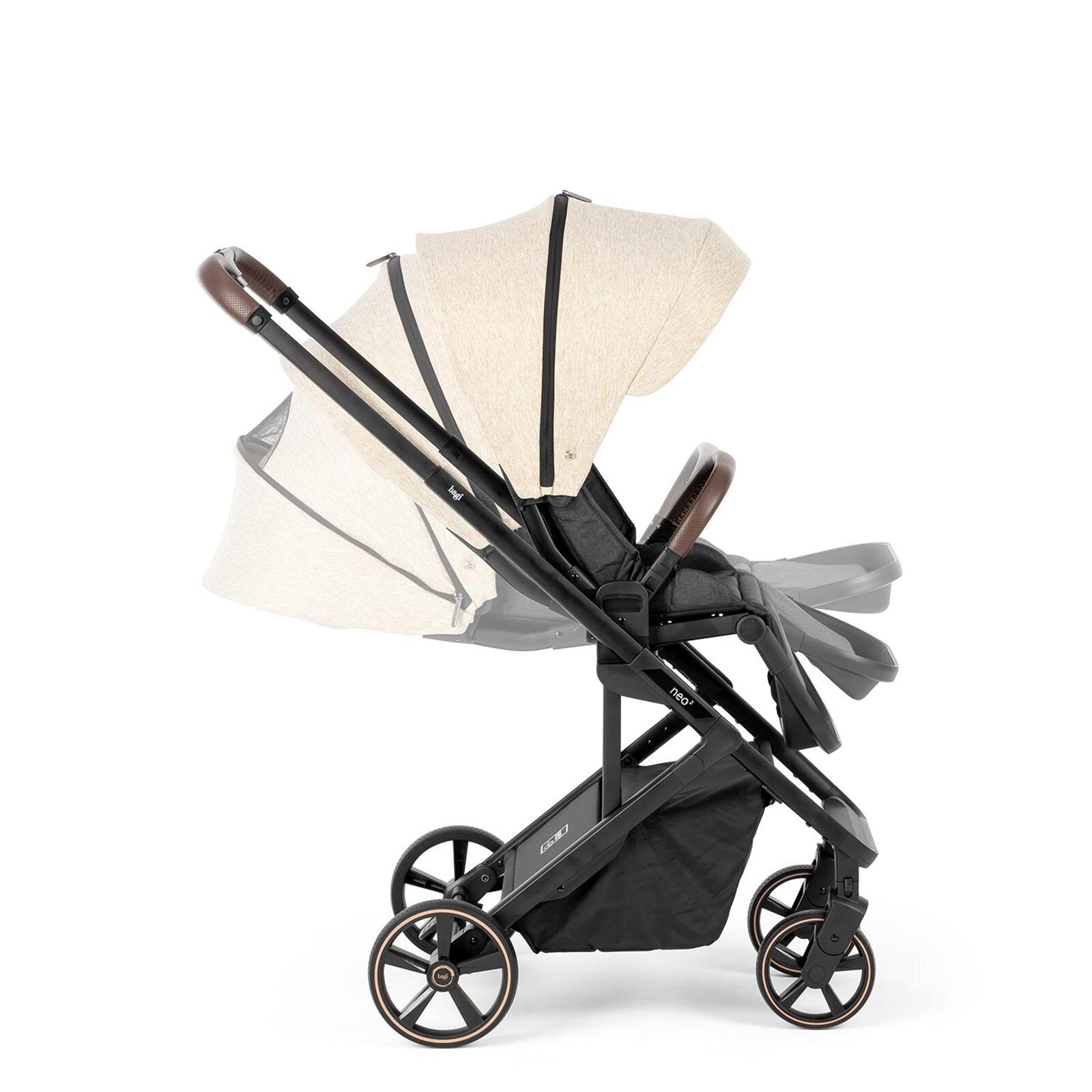 Neo 2 Cosmo Travel Sistem Bebek Arabası Beige - Black