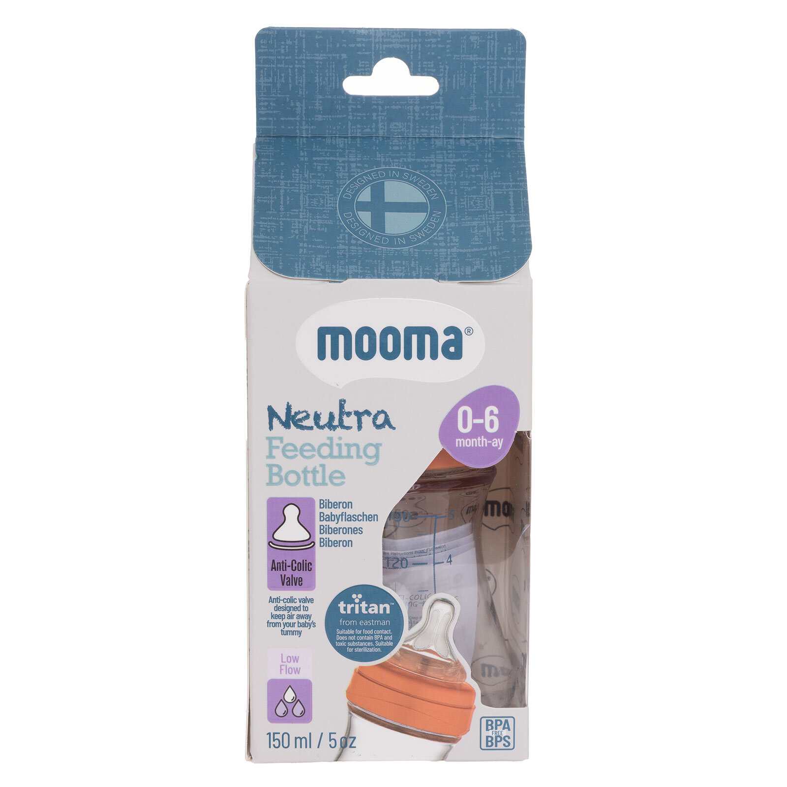 Neutra Tritan Biberon 150 ml 0-6 Ay Yavaş Akış Mercan Pembe Neutra Tritan Biberon 150 ml 0-6 Ay Yavaş Akış Mercan Pembe