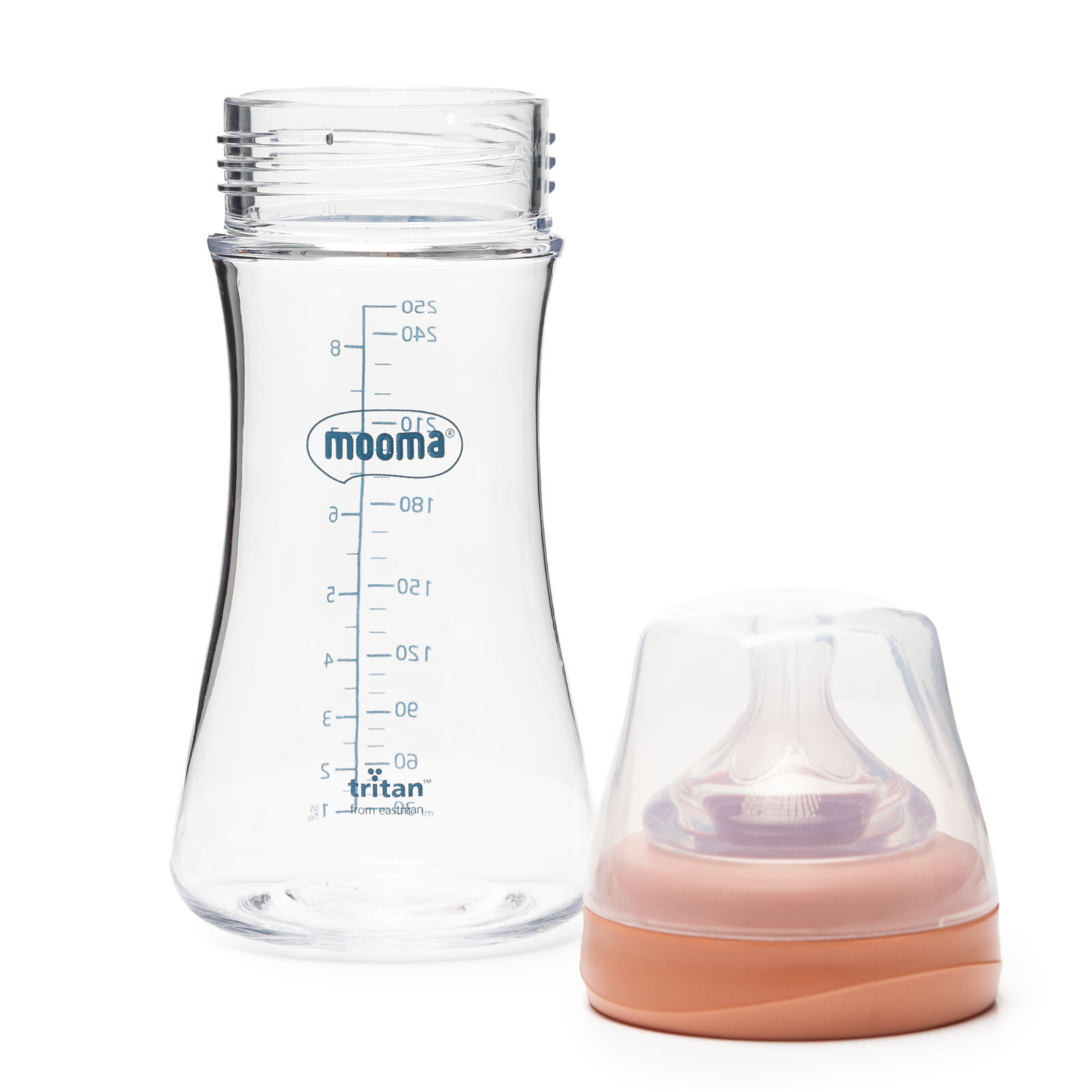 Neutra Tritan Biberon 250 ml 6-18 Ay Orta Akış Mercan Pembe