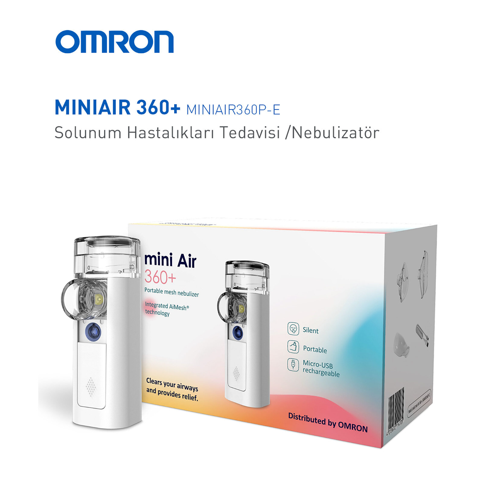 Mini Air 360+ Taşınabilir Mesh Nebulizator