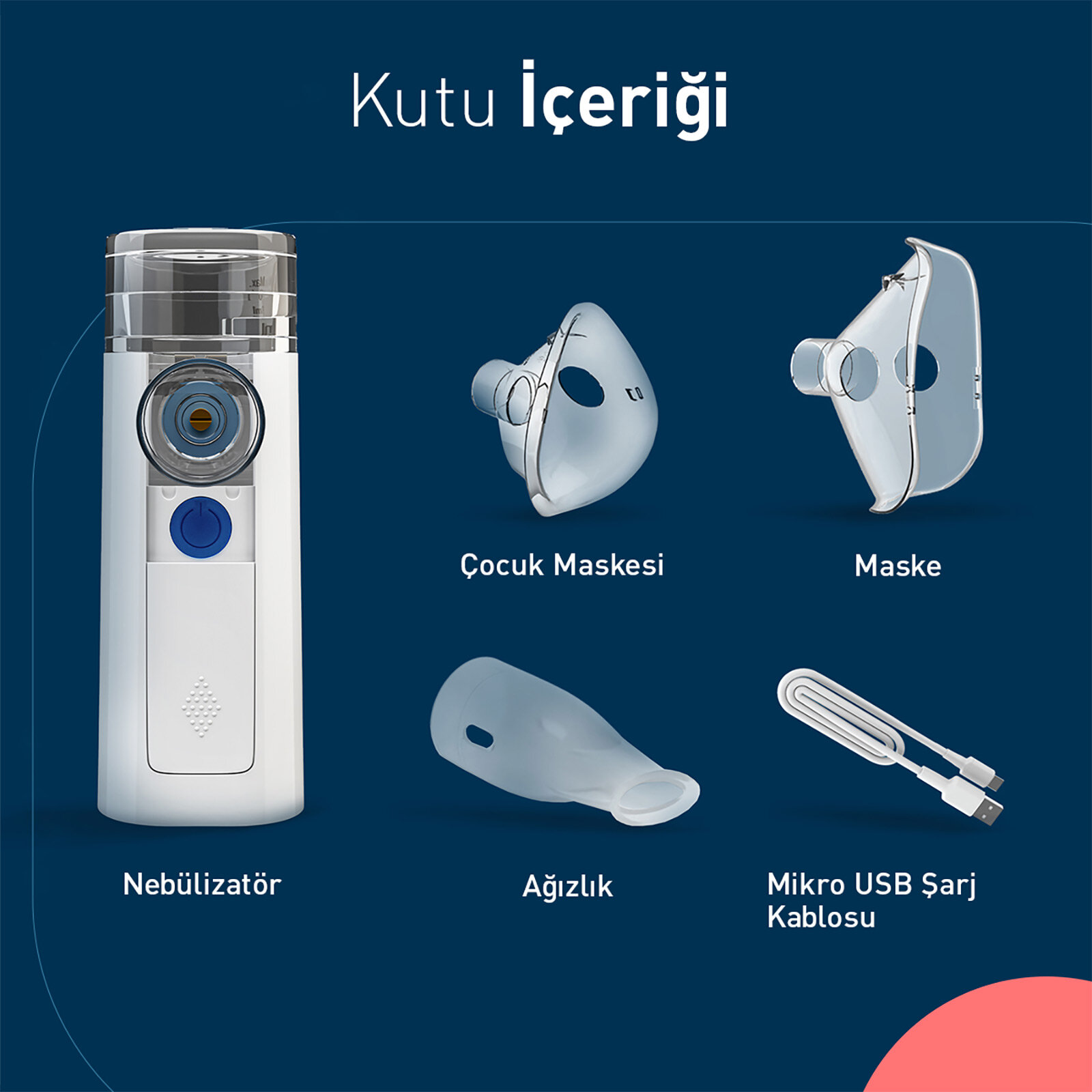 Mini Air 360+ Taşınabilir Mesh Nebulizator