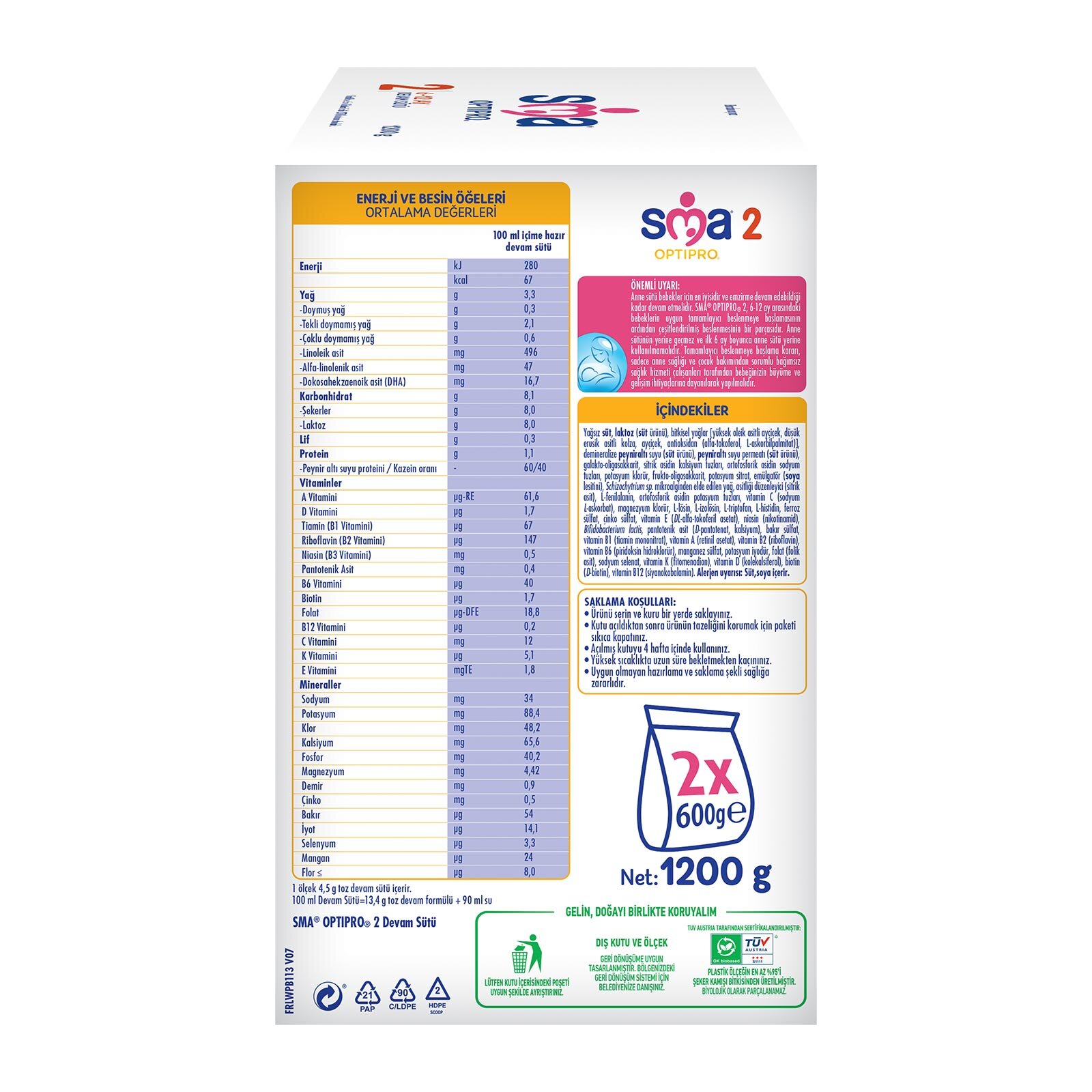 OPTIPRO PROBIYOTIK 1200 Gr.