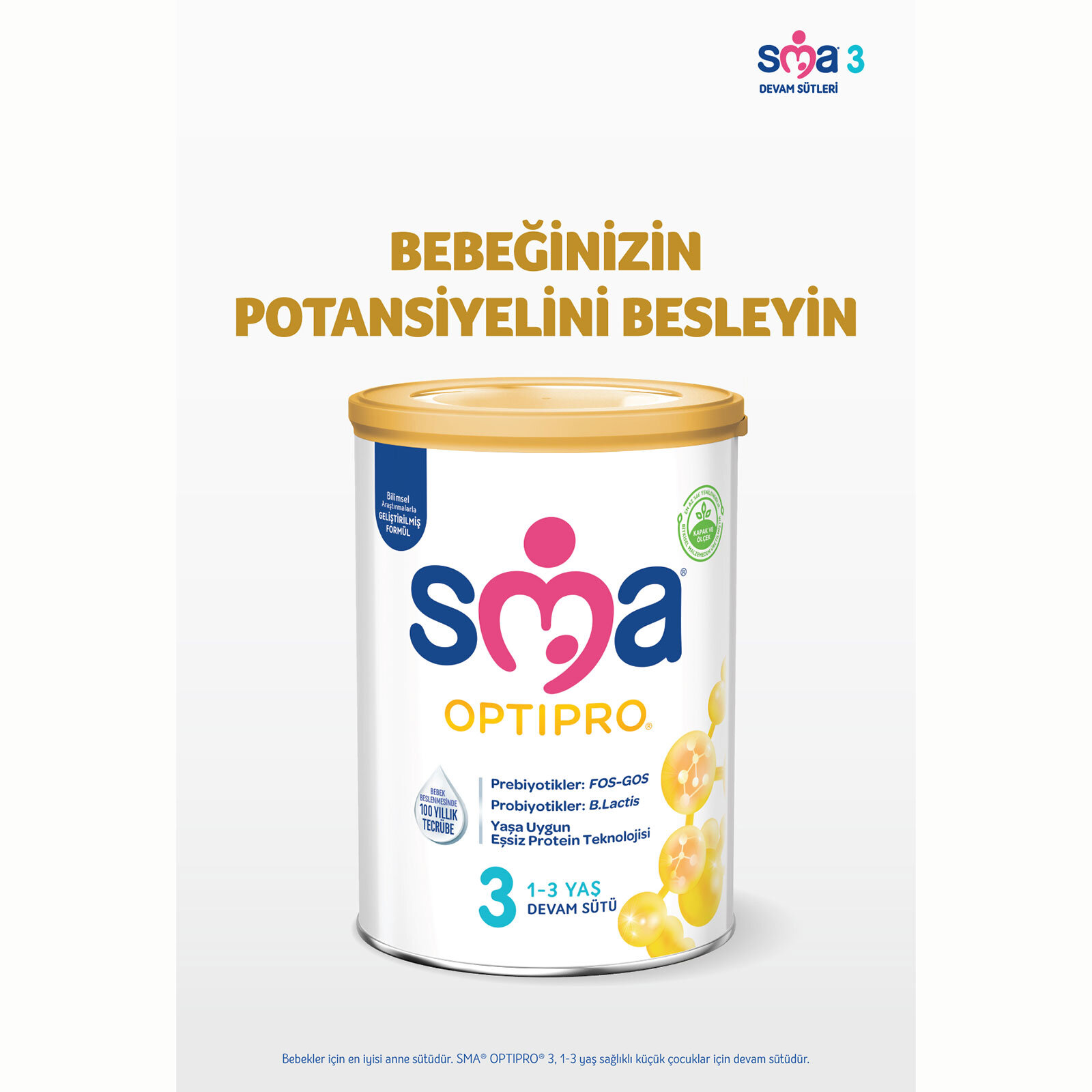 Optipro Probiyotik 3 Bebek Devam Sütü 400 gr 1-3 Yaş Optipro Probiyotik 3 Bebek Devam Sütü 400 gr 1-3 Yaş